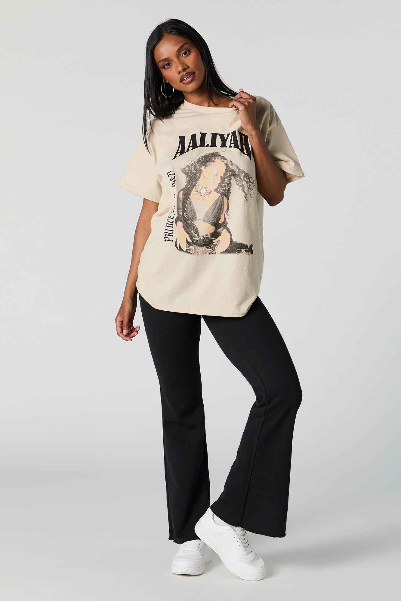 Aaliyah Graphic Boyfriend T-Shirt