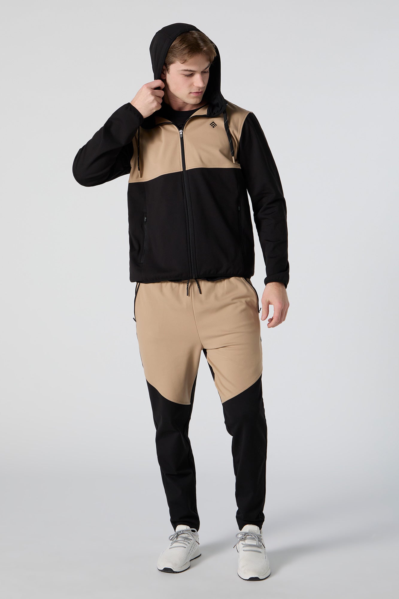 Active Colourblock Zip-Up Hoodie