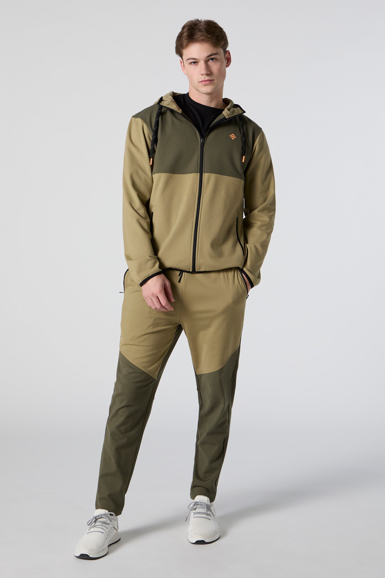 Active Colourblock Zip-Up Hoodie