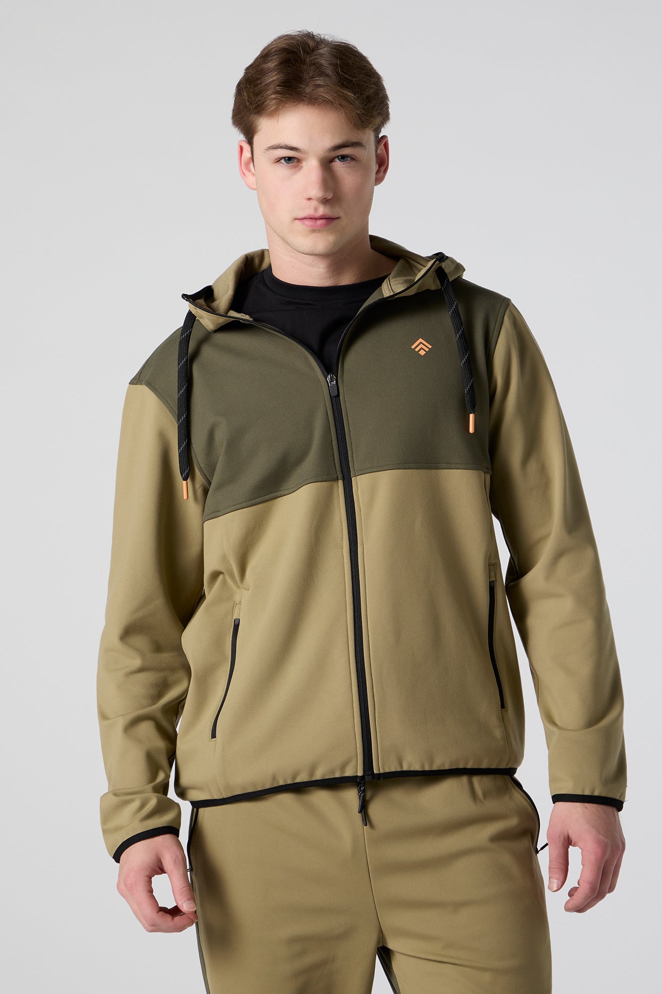 Active Colourblock Zip-Up Hoodie
