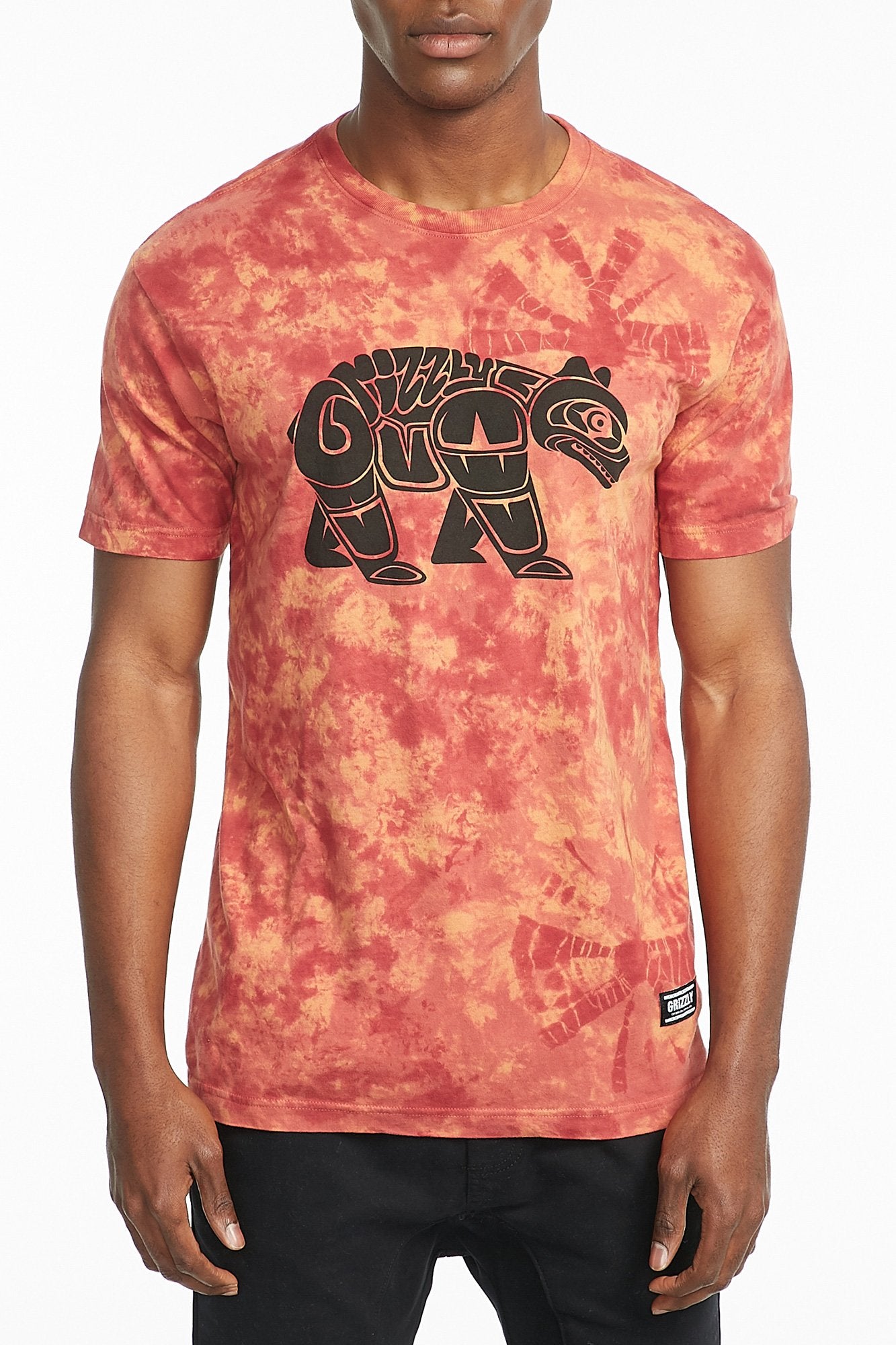 Grizzly Guys Tribes Of Bears Tie Dye Graphic Tee
