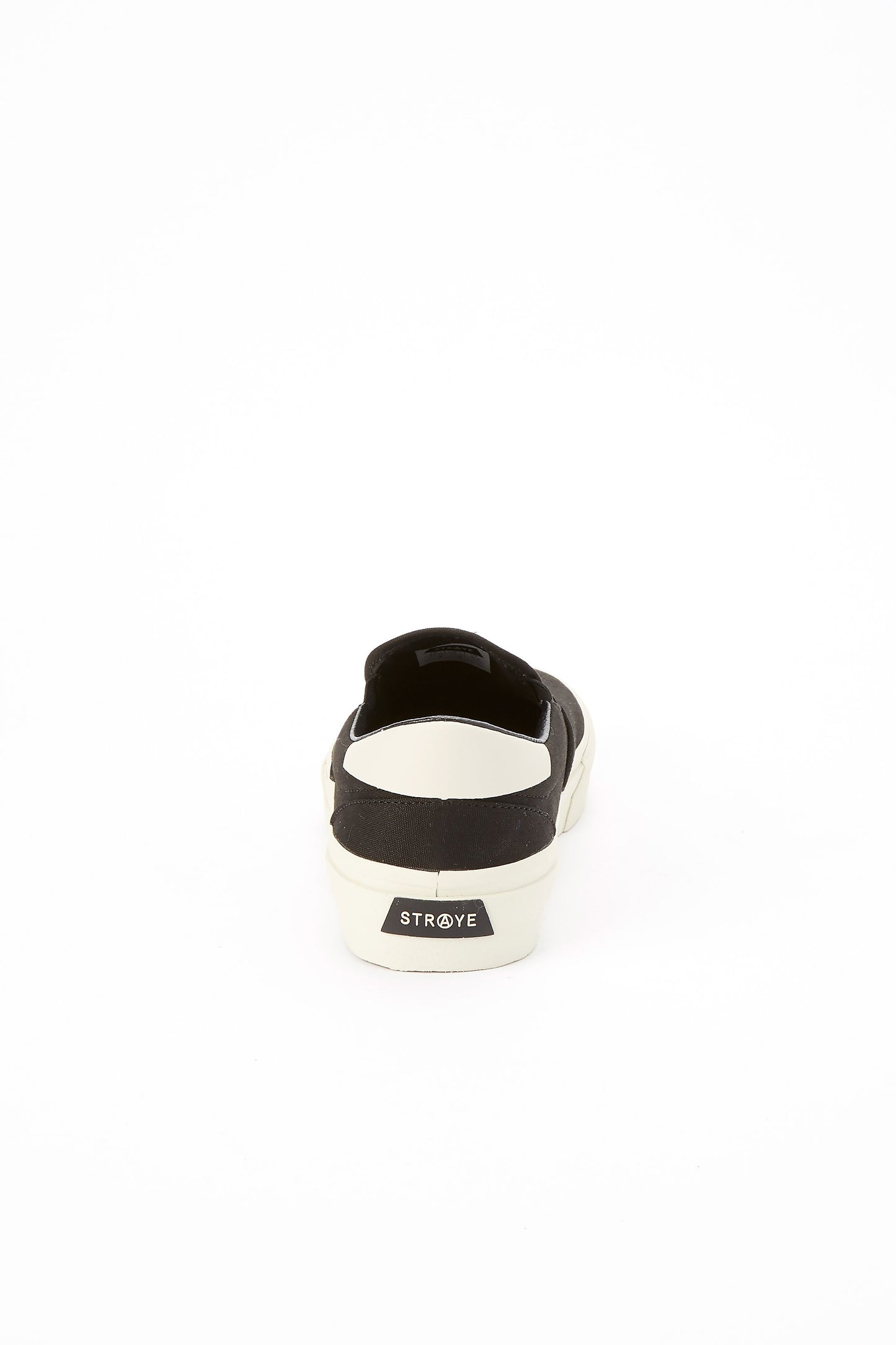 Straye Ventura Black Bone Slip On Shoes