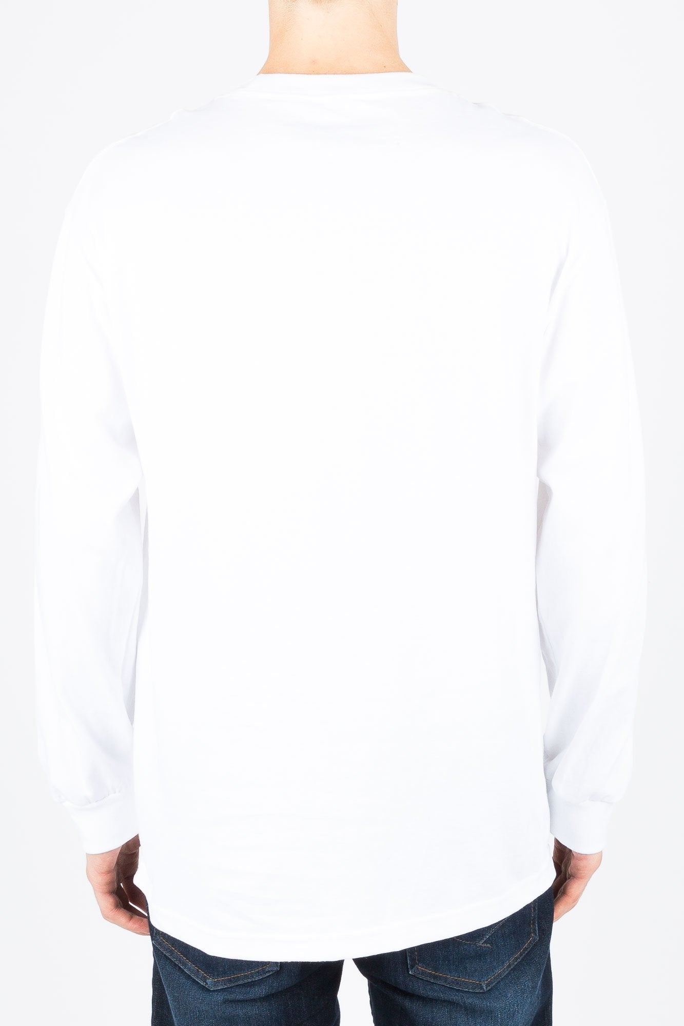 Spitfire Guys Hawaiian Print Logo White Long Sleeve