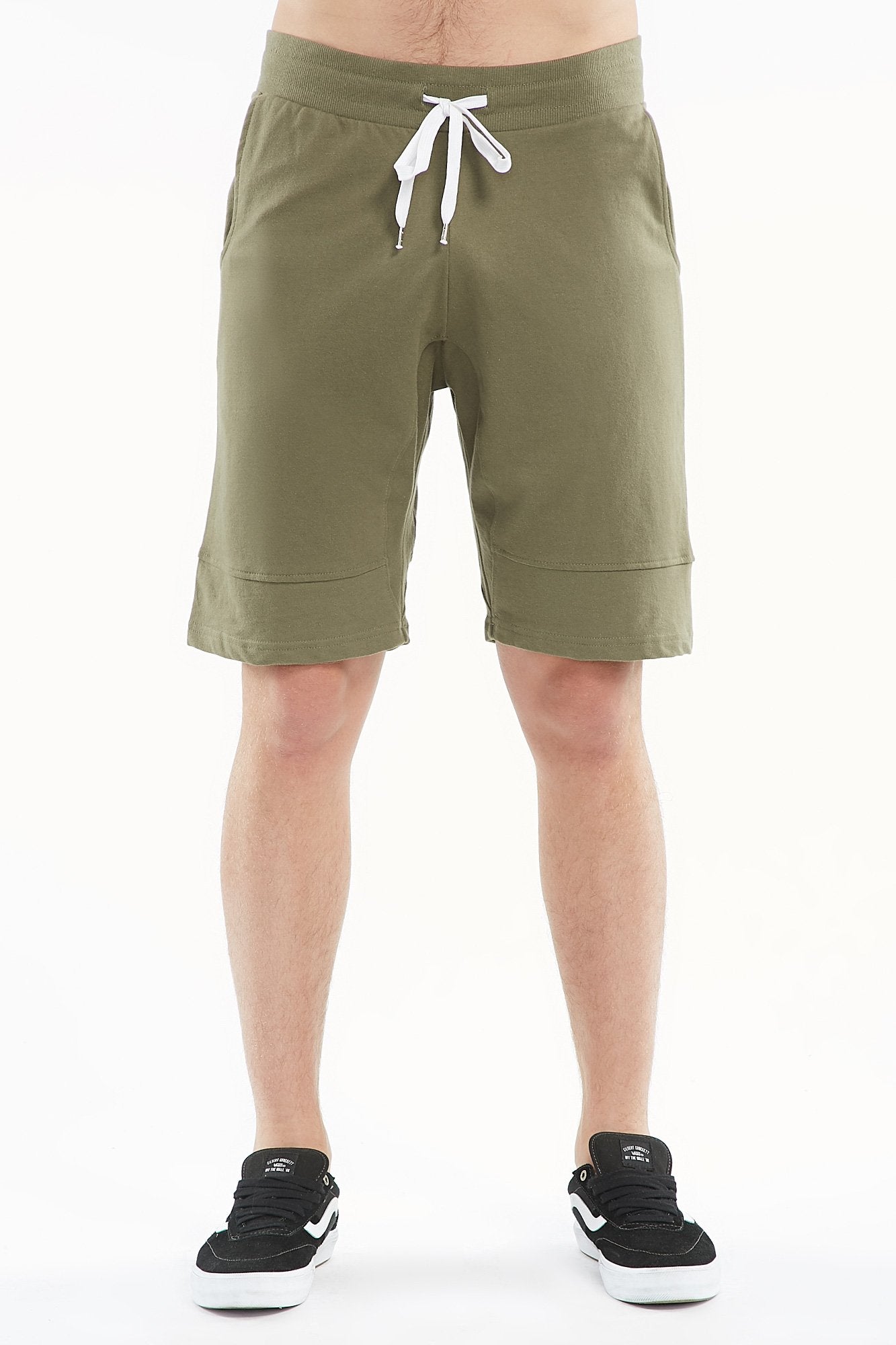 Guys Ribbed Fleece Shorts