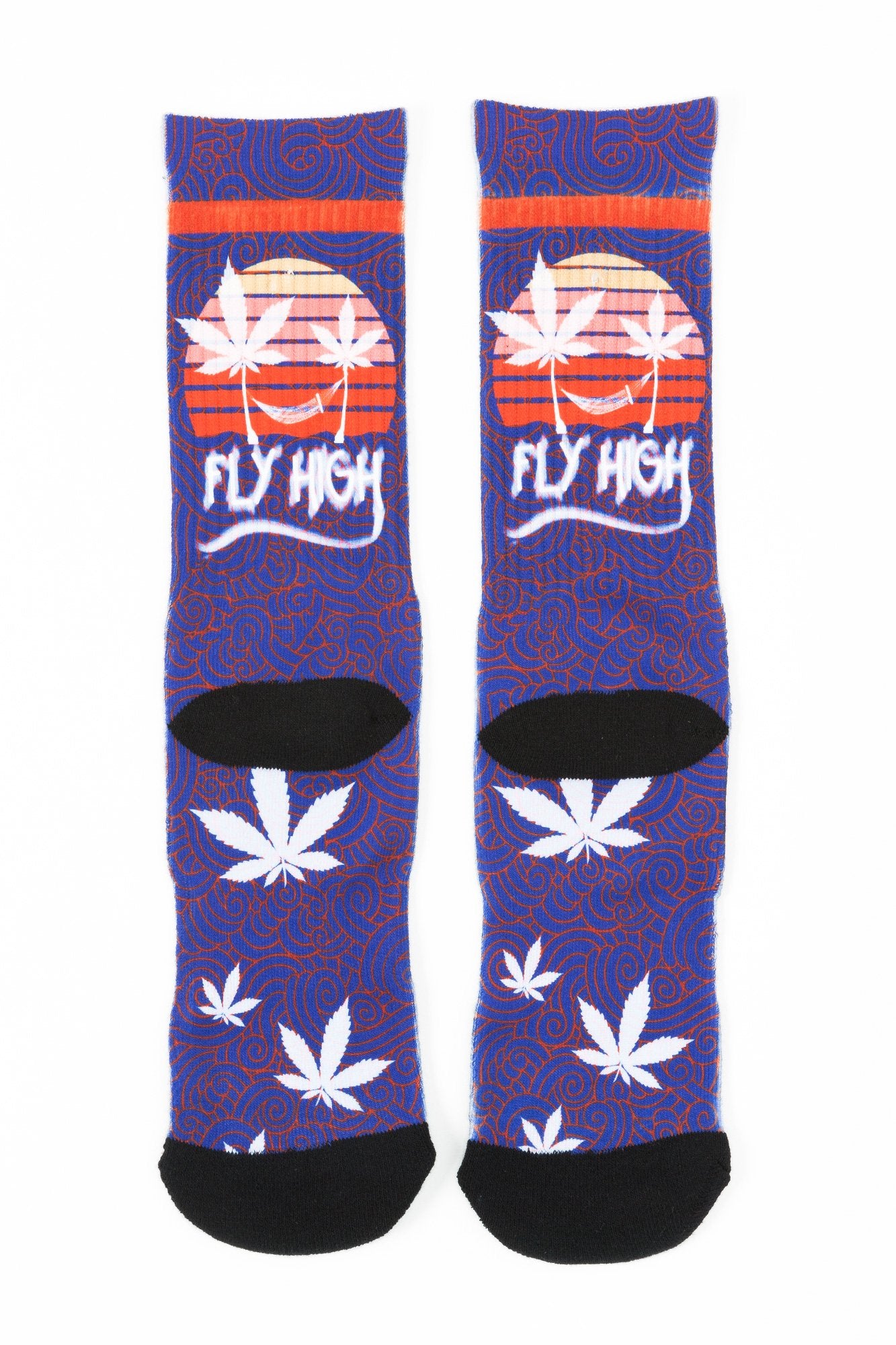 Guys Fly High Print Socks