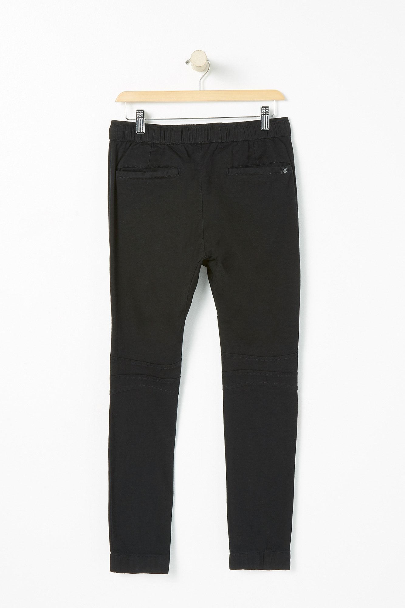 West49 Youth Black Brushed Moto Joggers