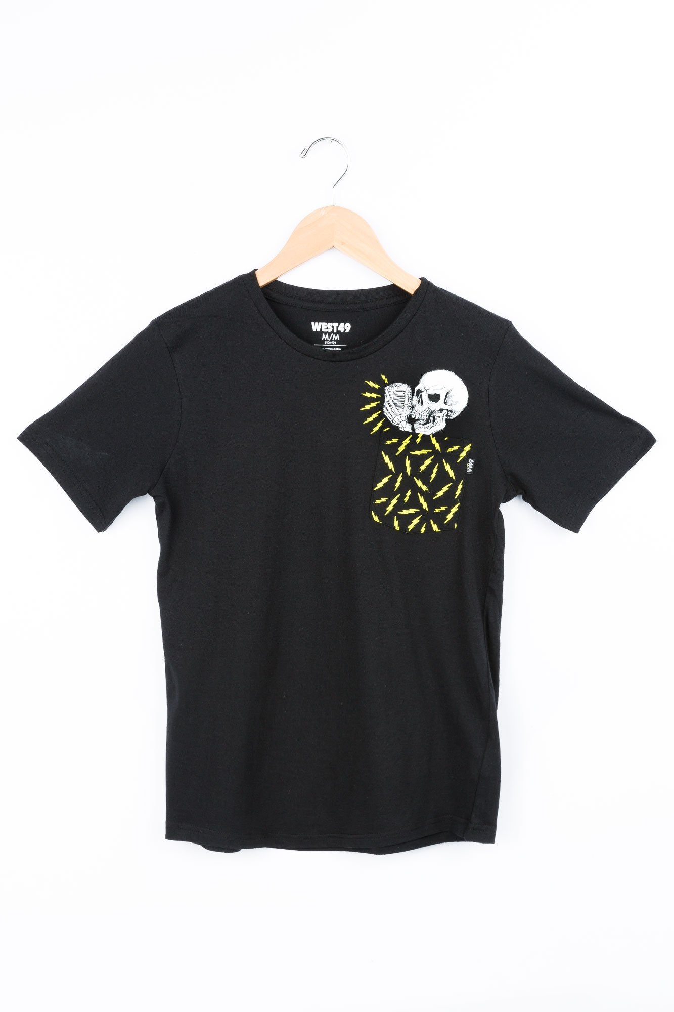 West49 Youth Skeleton Zap Graphic Pocket Tee