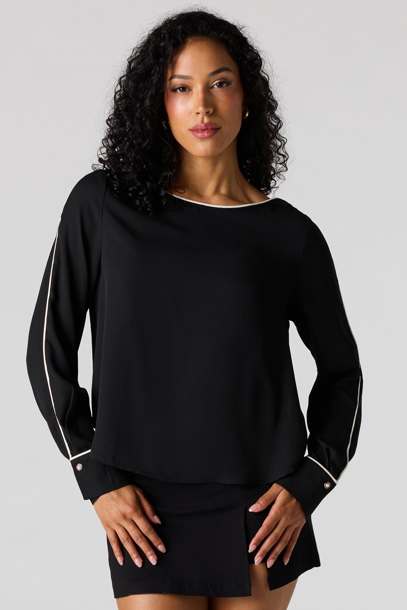 Boat Neck Blouse