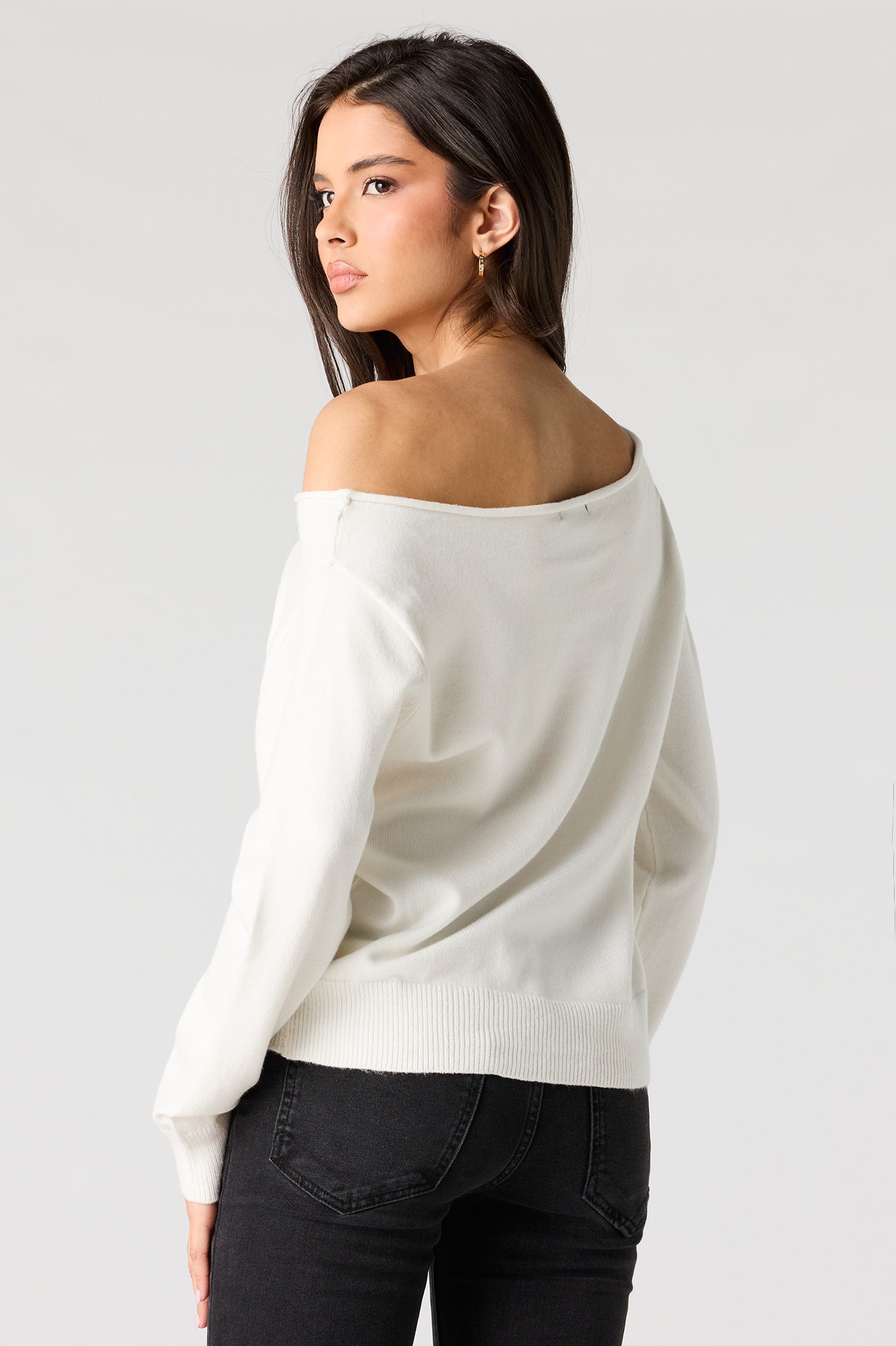 Off Shoulder Sweater