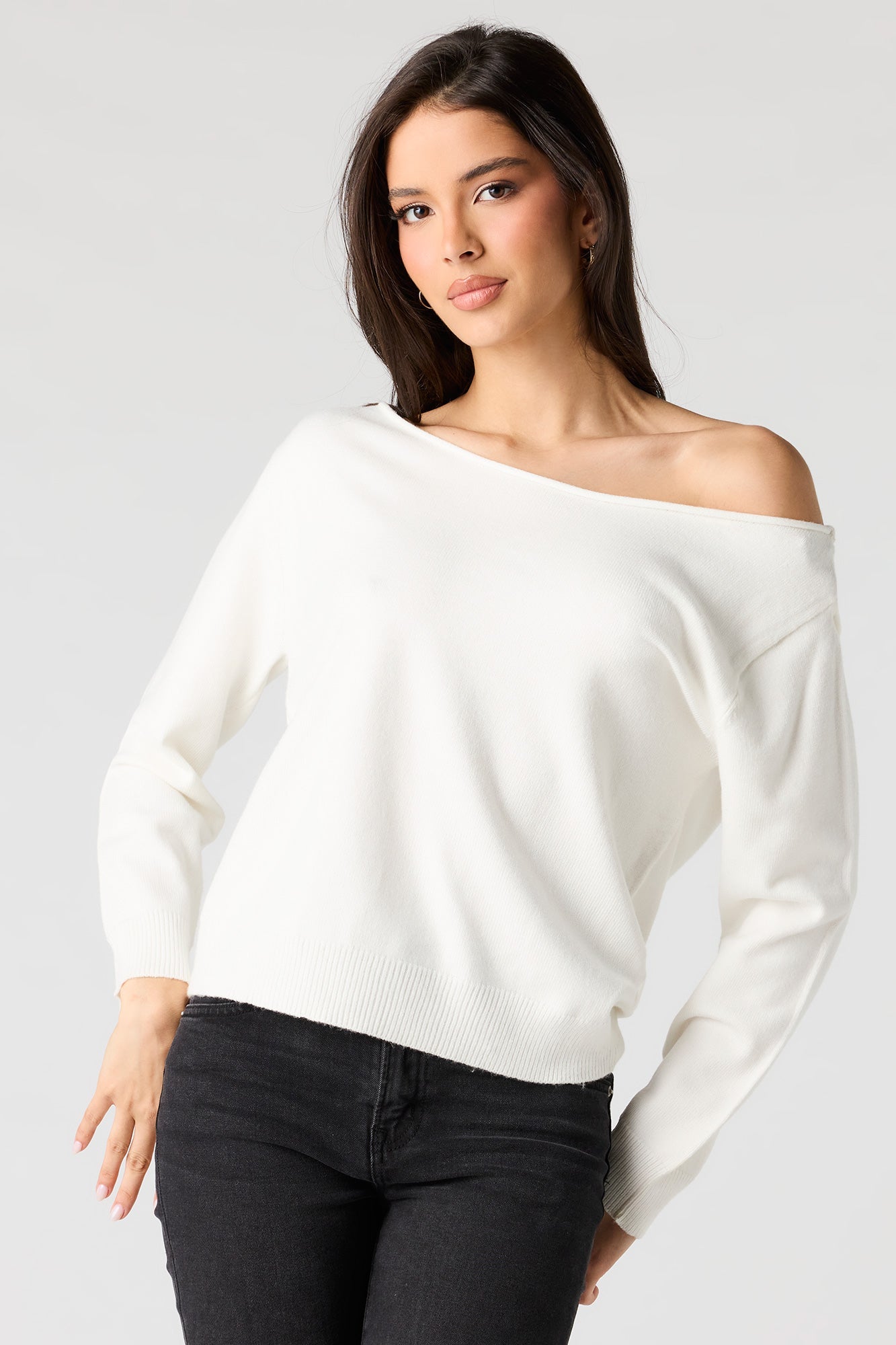Off Shoulder Sweater