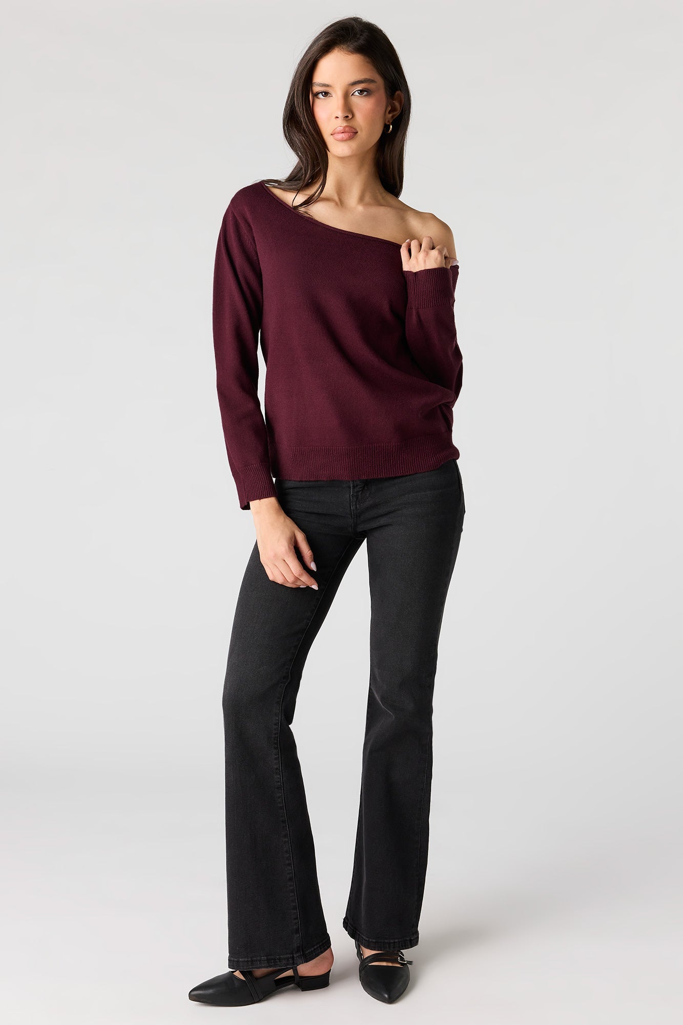 Off Shoulder Sweater