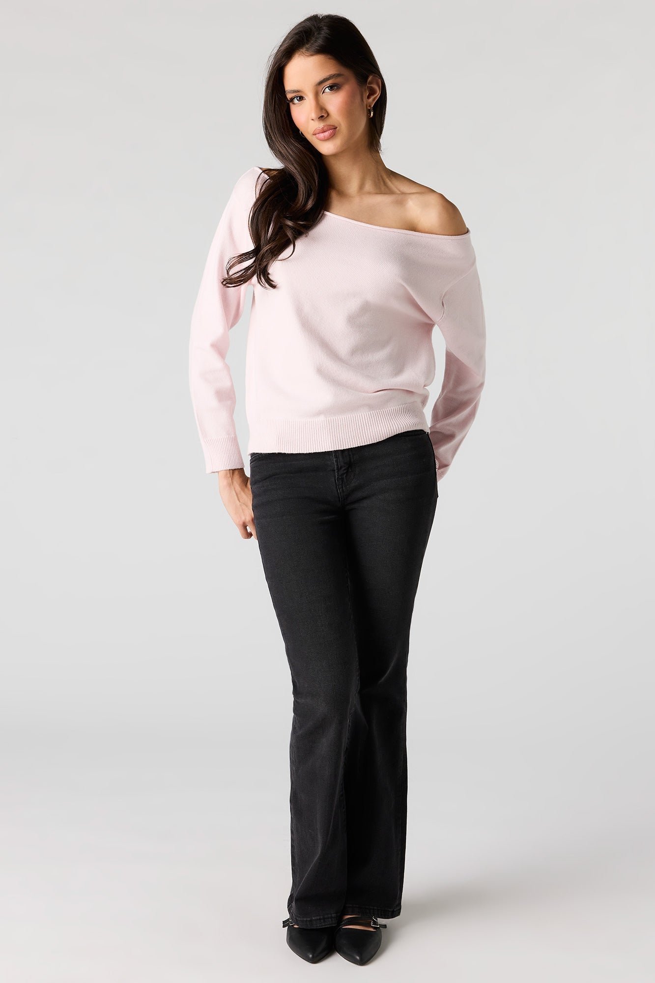 Off Shoulder Sweater