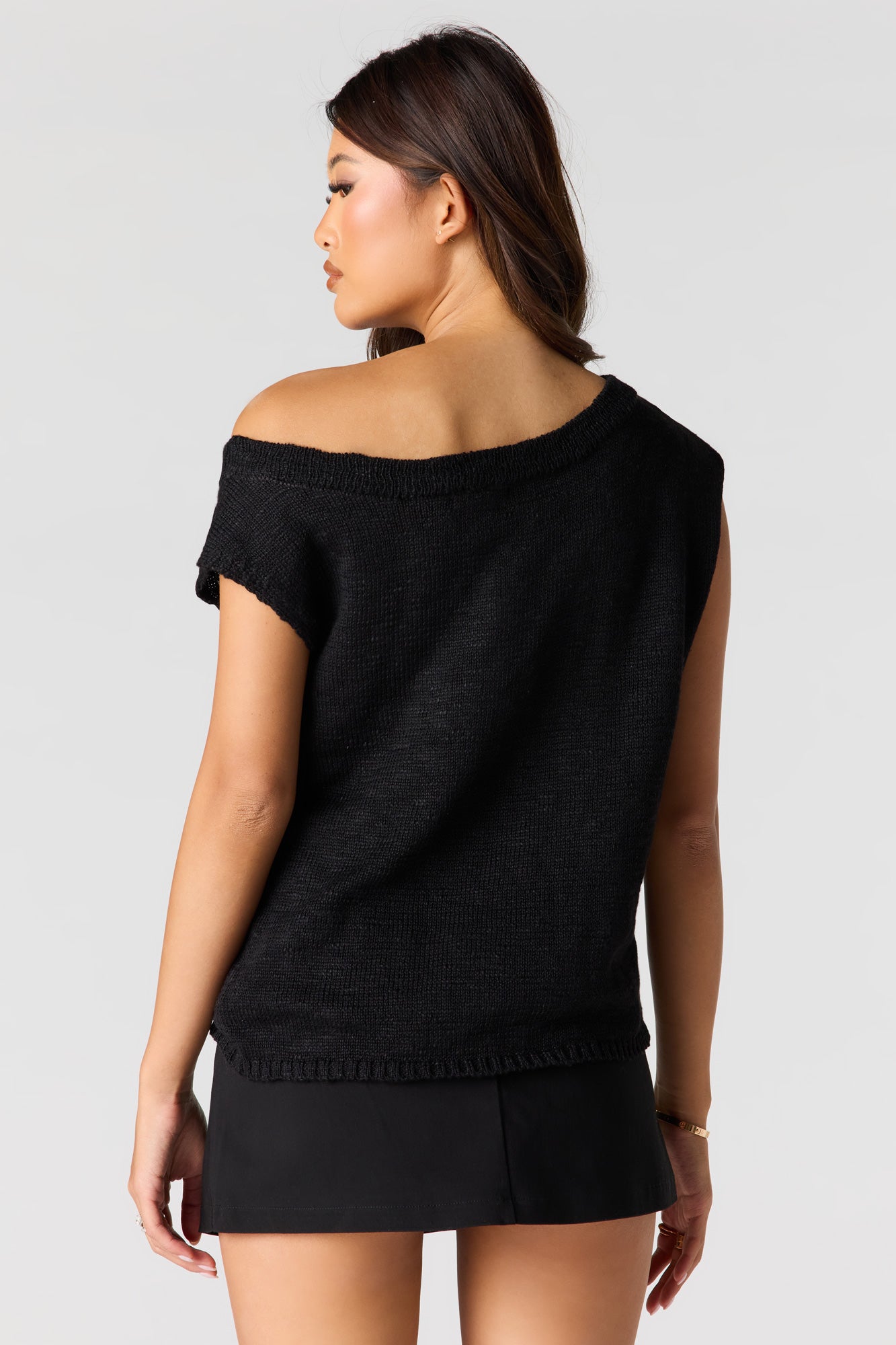 Off Shoulder Knit Top
