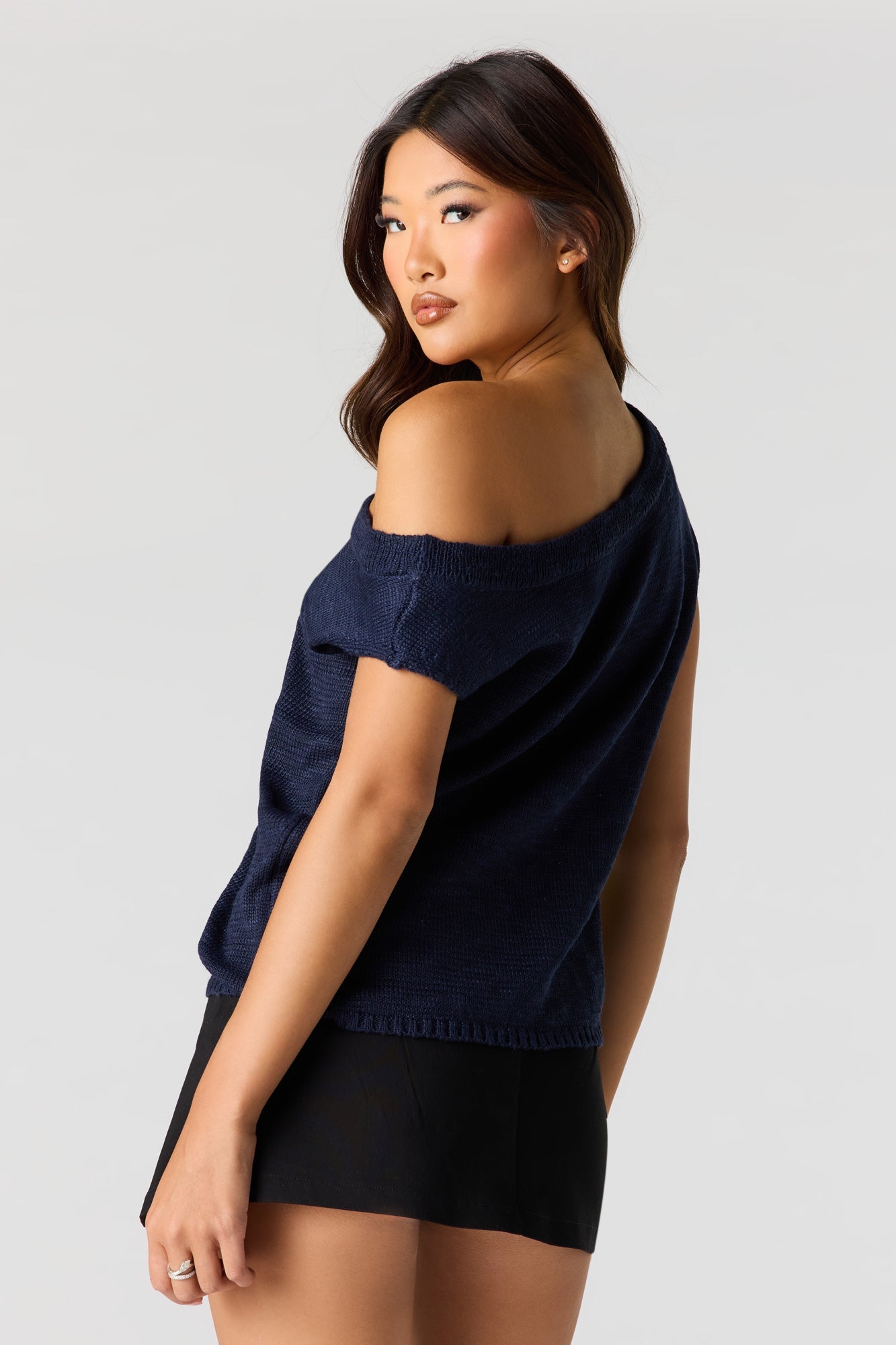 Off Shoulder Knit Top