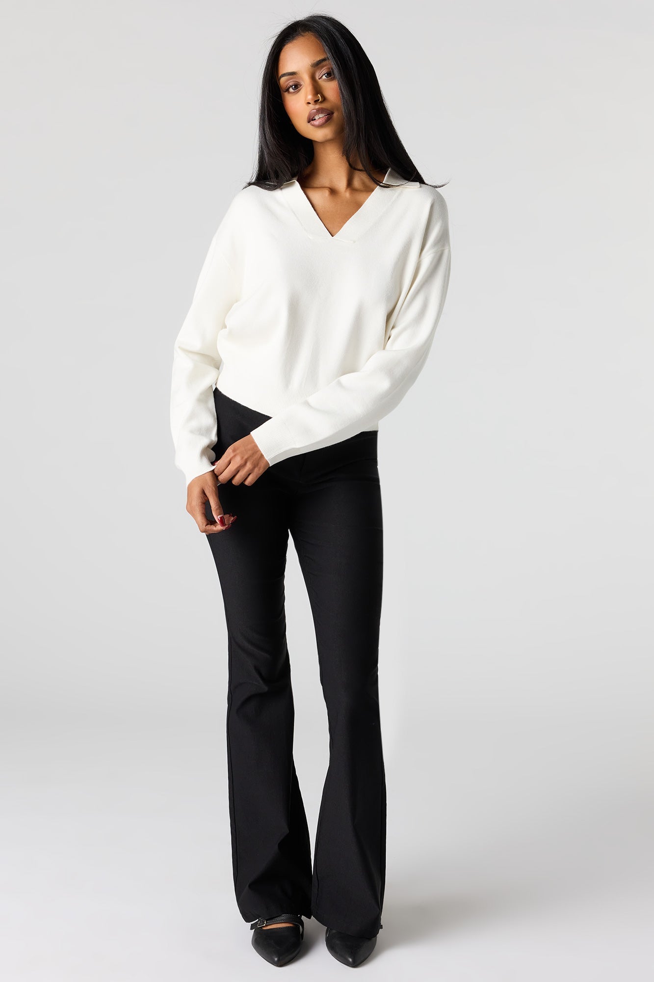 Flat Collared Sweater