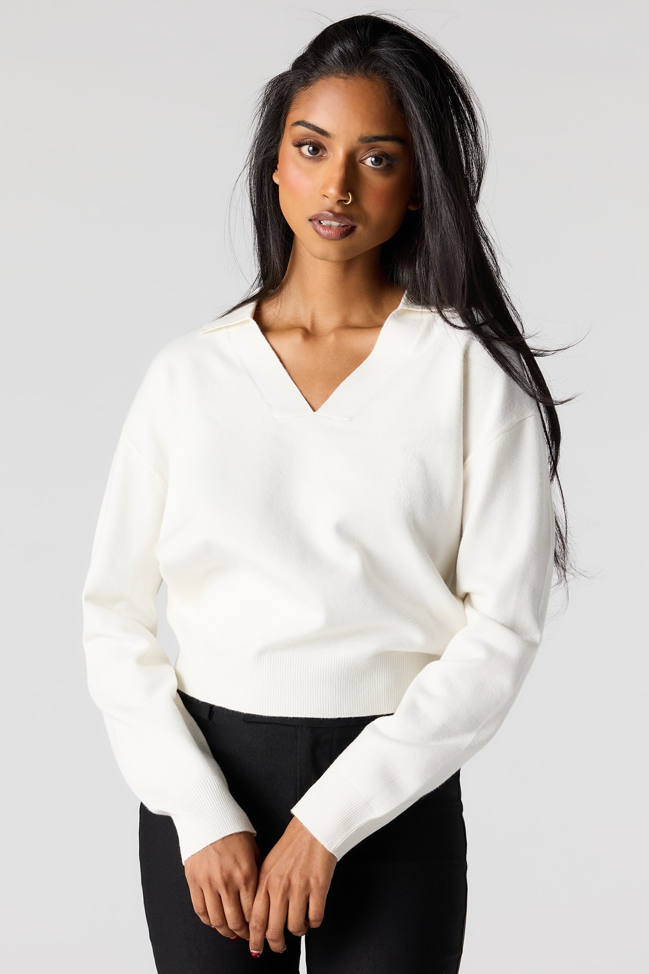 Flat Collared Sweater