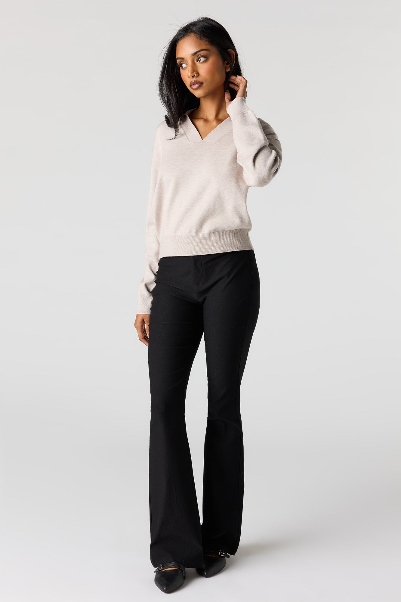 Flat Collared Sweater