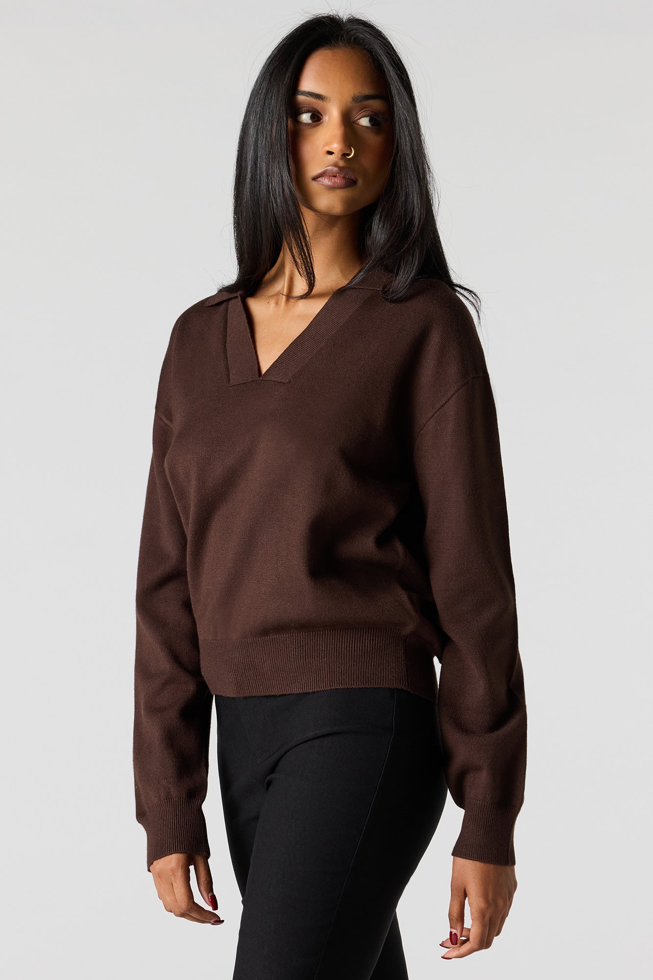 Flat Collared Sweater