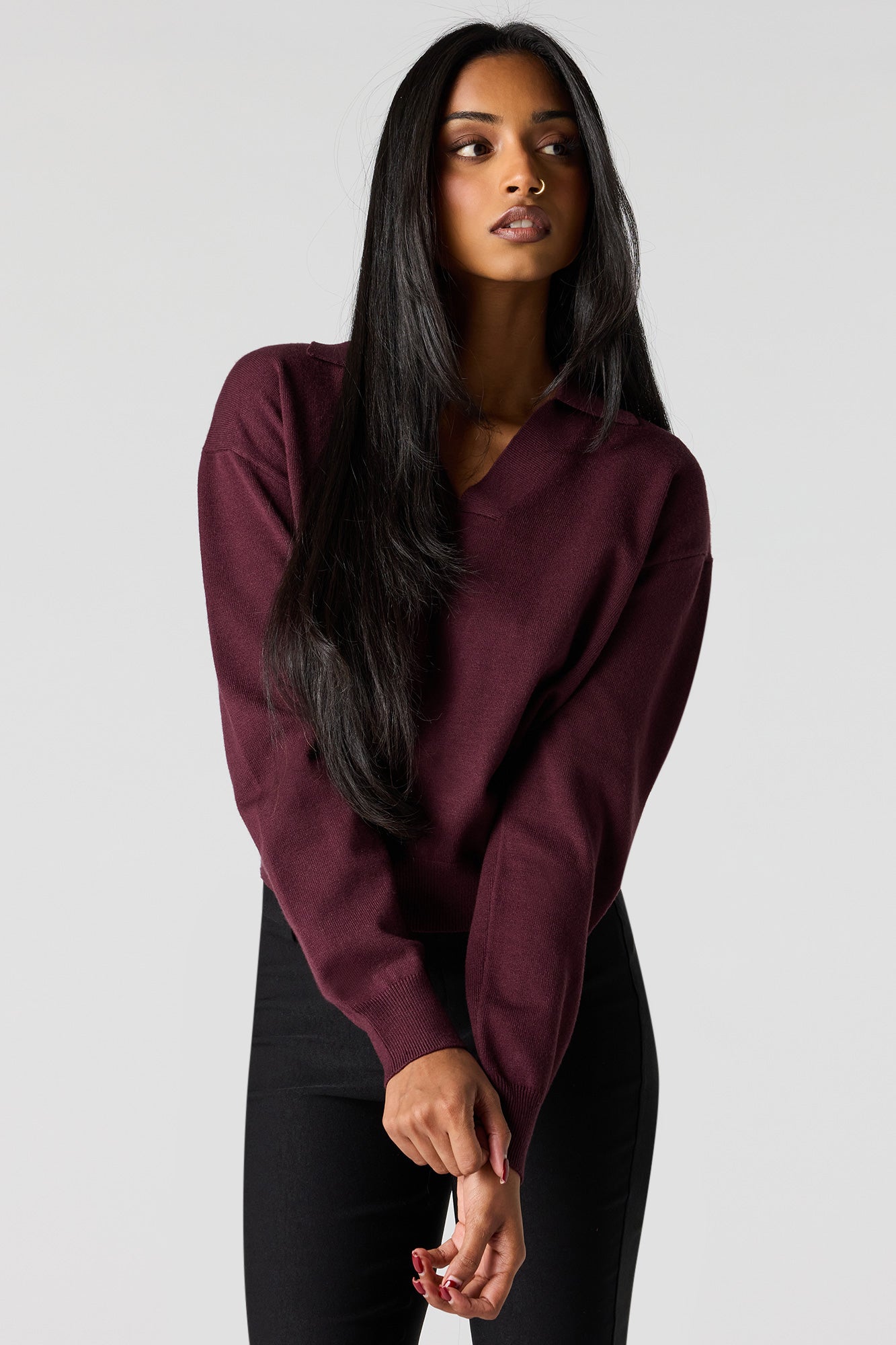 Flat Collared Sweater