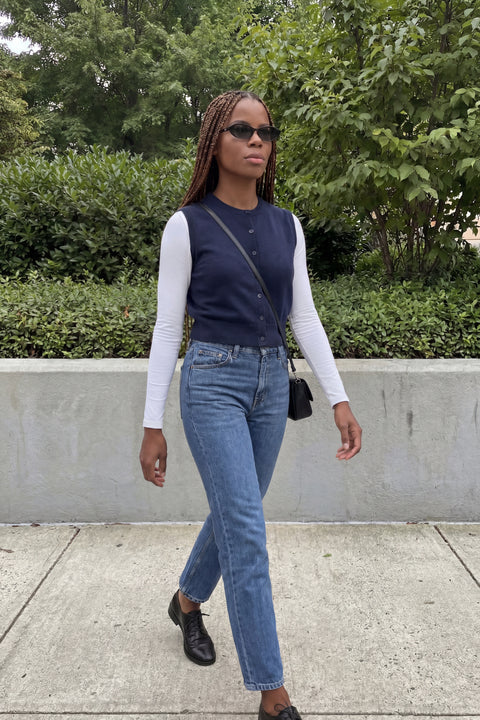 Button-Up Knit Vest