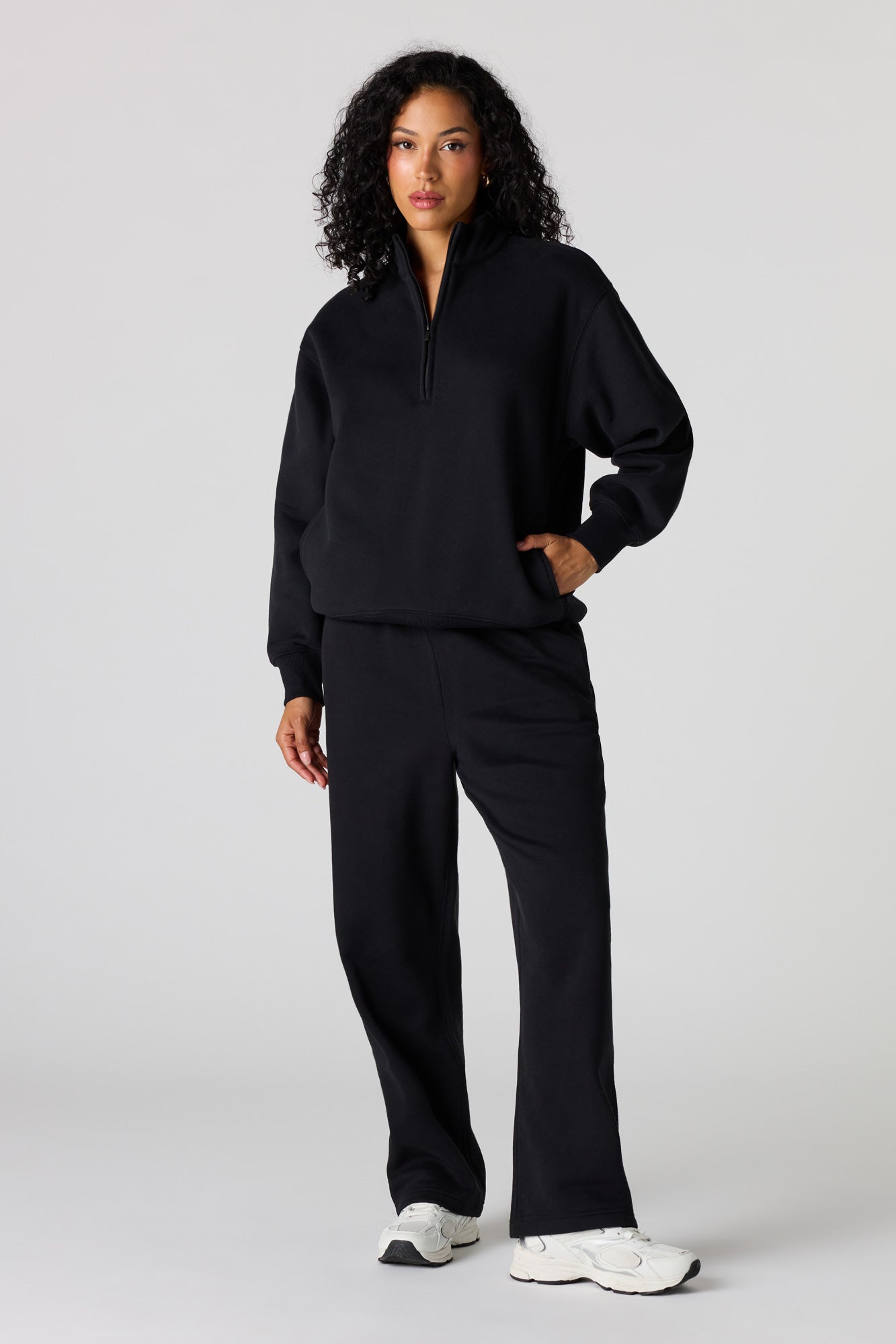 Premium Fleece Boyfriend Half Zip