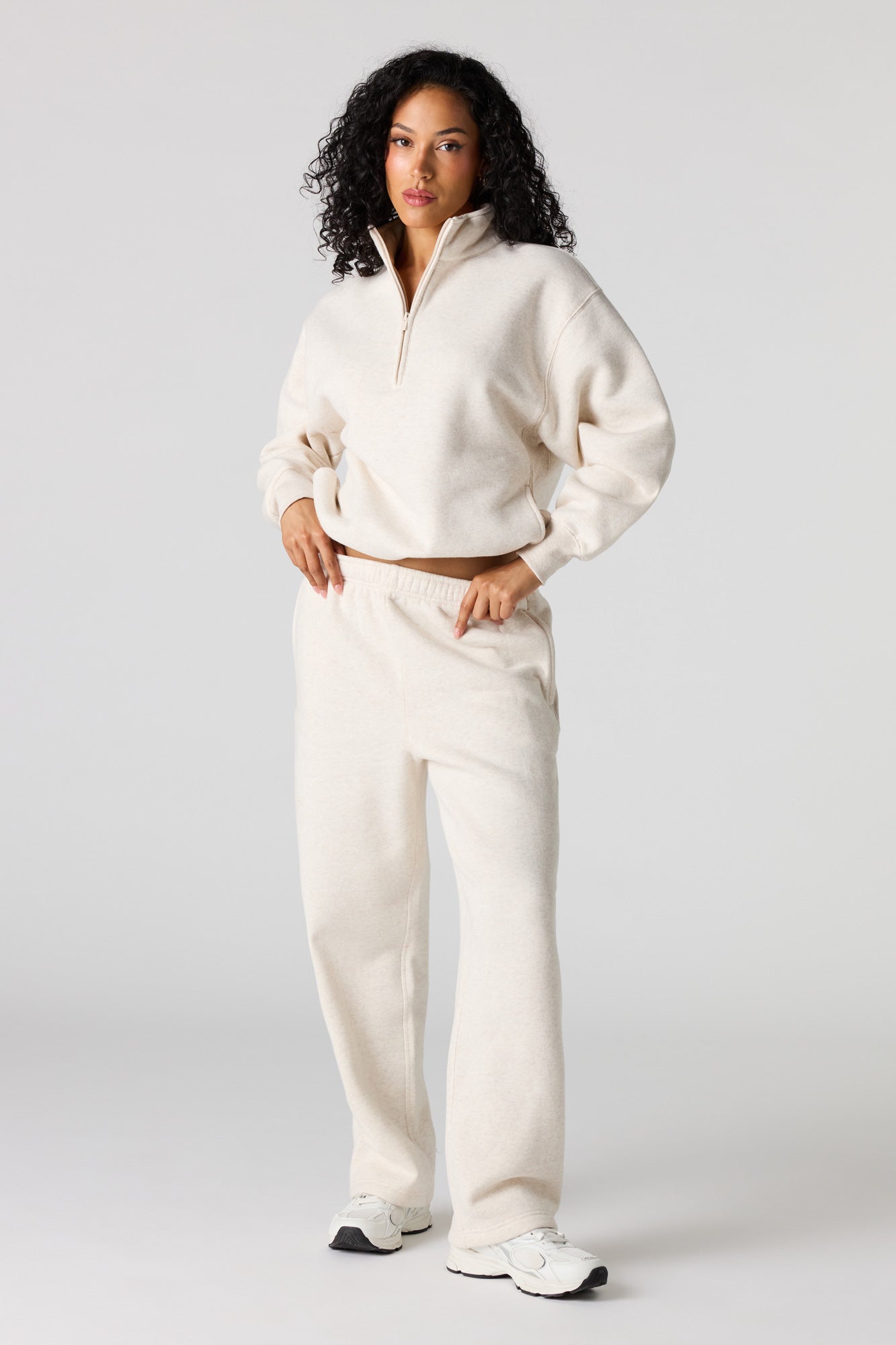 Premium Fleece Boyfriend Half Zip