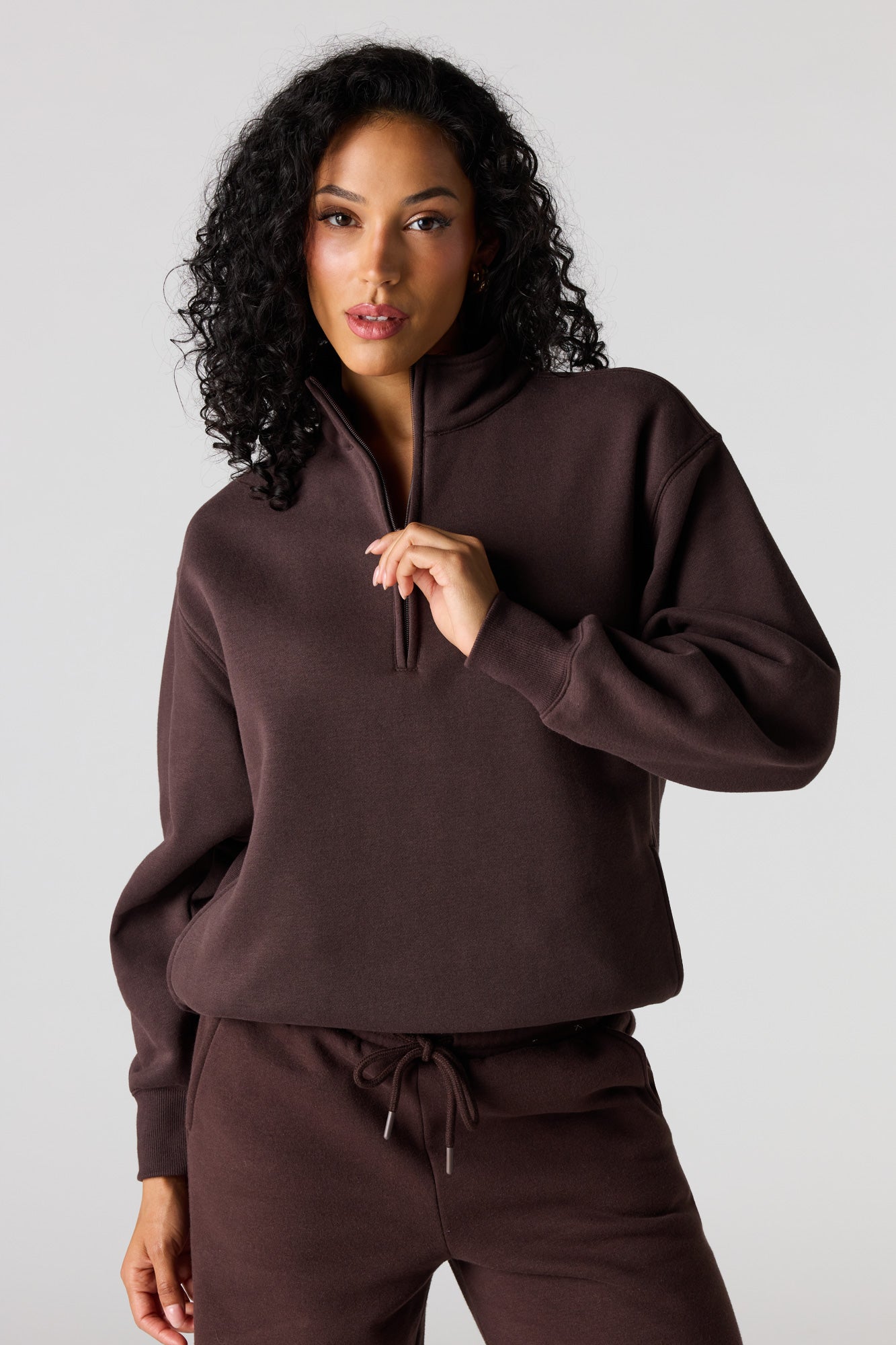 Premium Fleece Boyfriend Half Zip