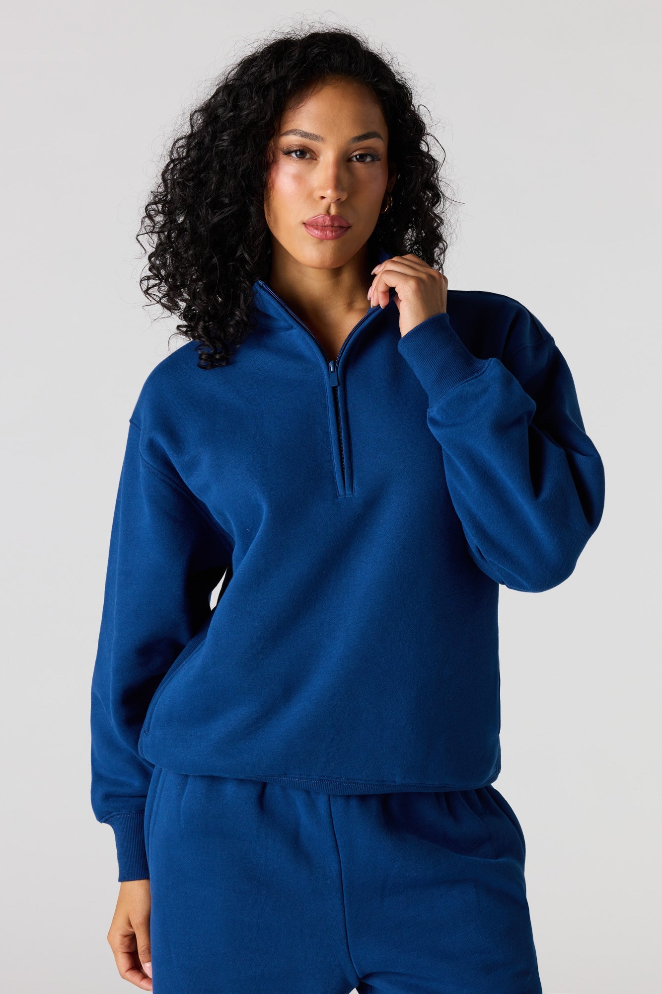 Premium Fleece Boyfriend Half Zip