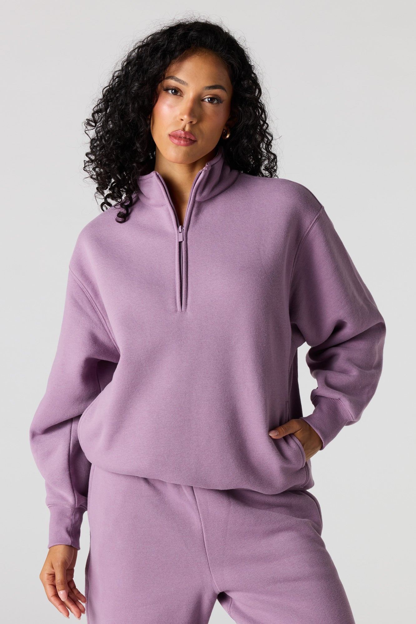 Premium Fleece Boyfriend Half Zip