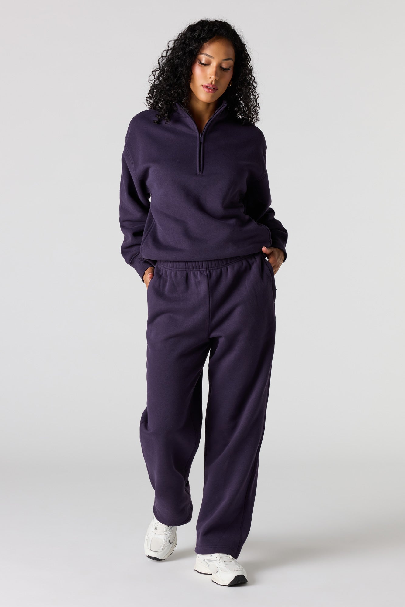 Premium Fleece Boyfriend Half Zip
