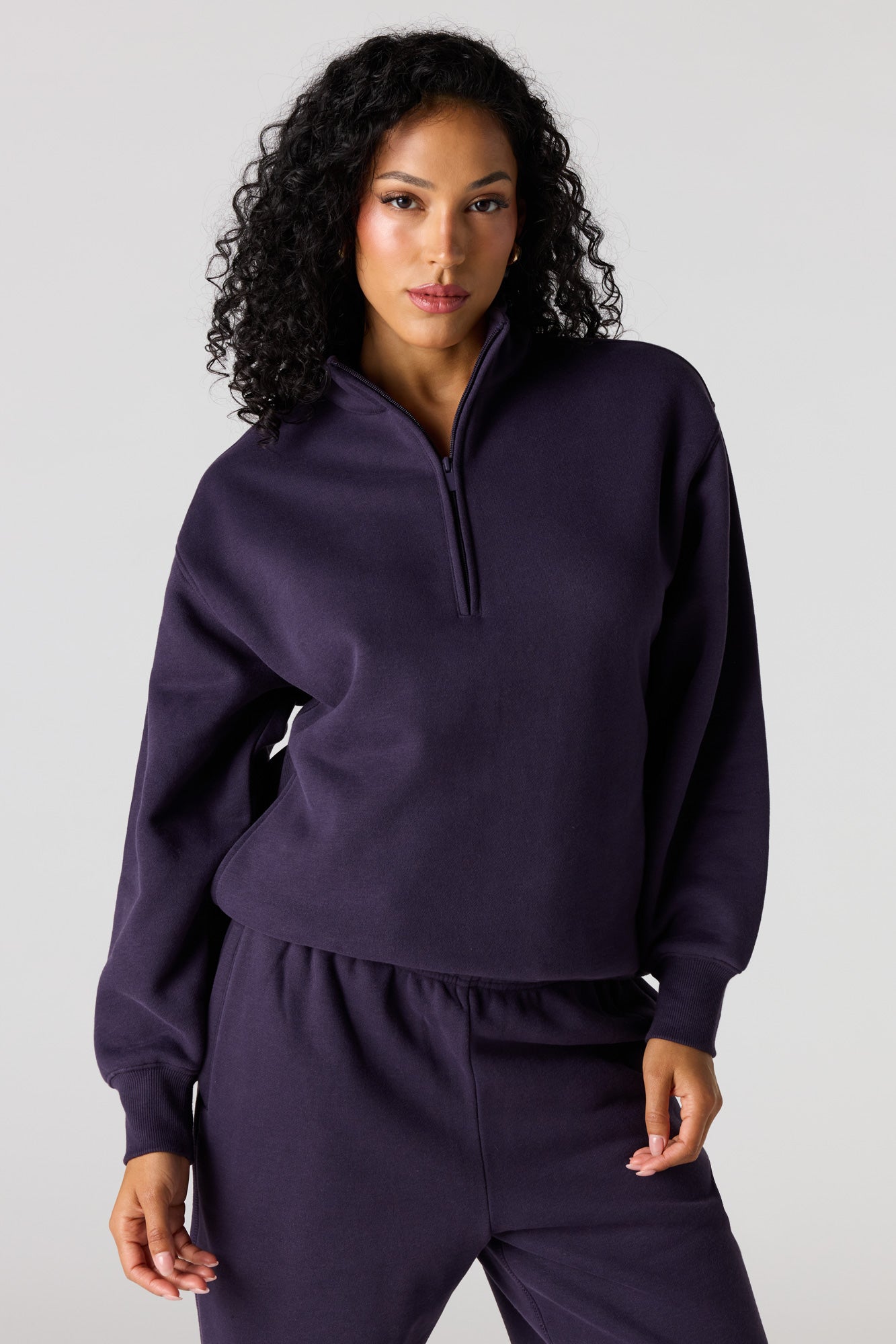 Premium Fleece Boyfriend Half Zip