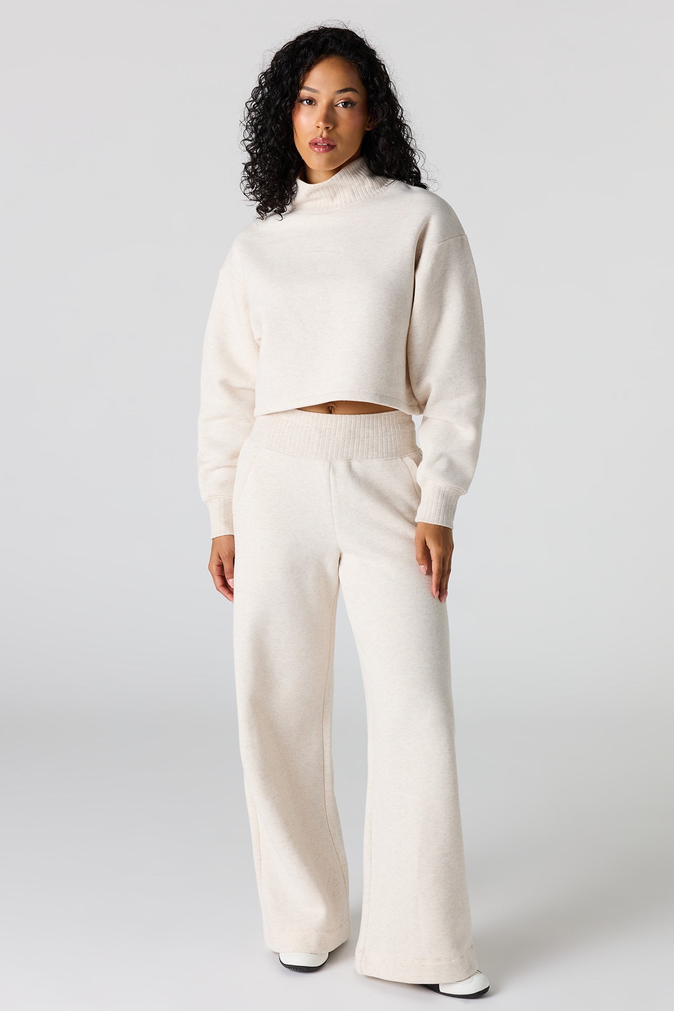 Premium Fleece Mock Neck Sweatshirt