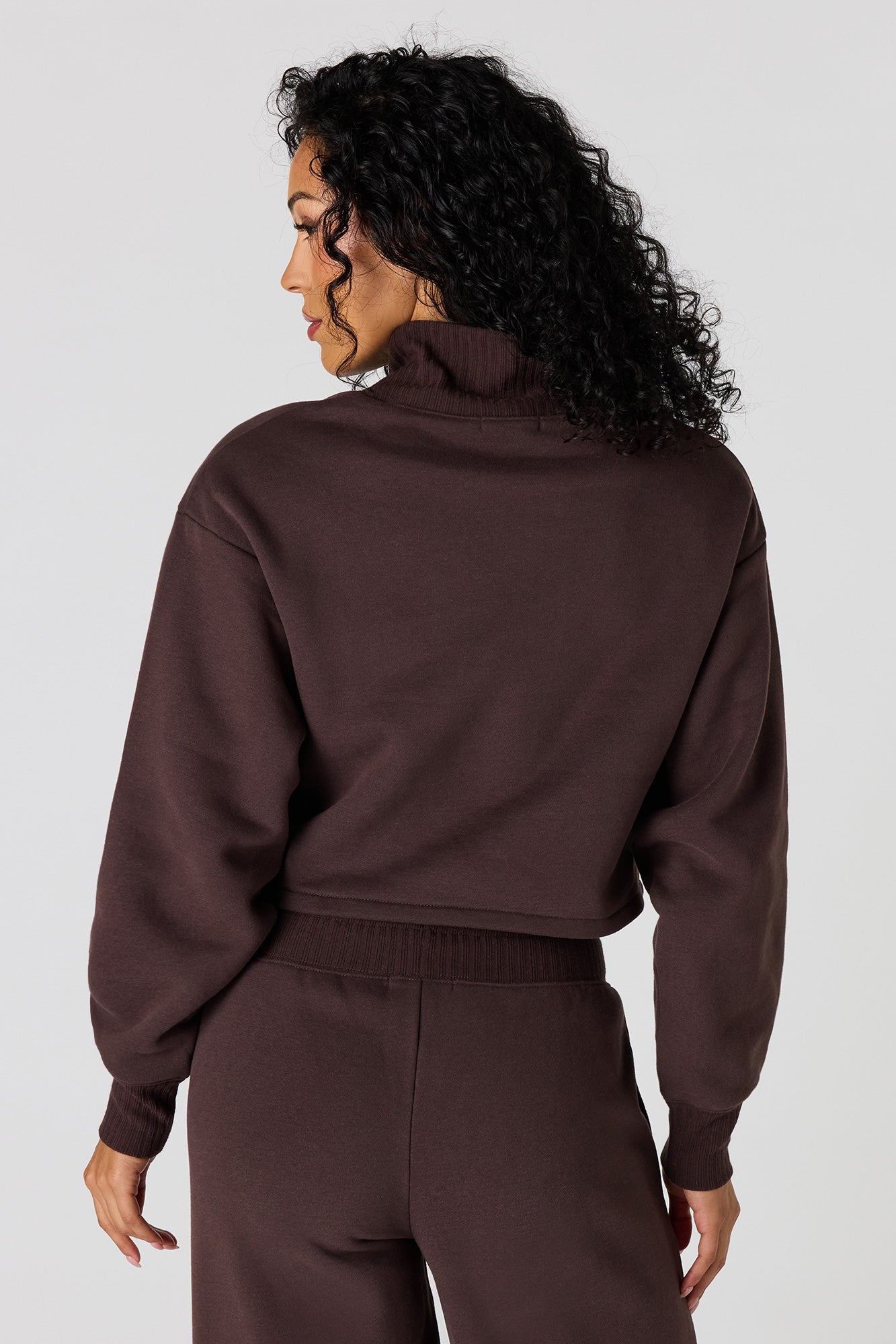 Premium Fleece Mock Neck Sweatshirt