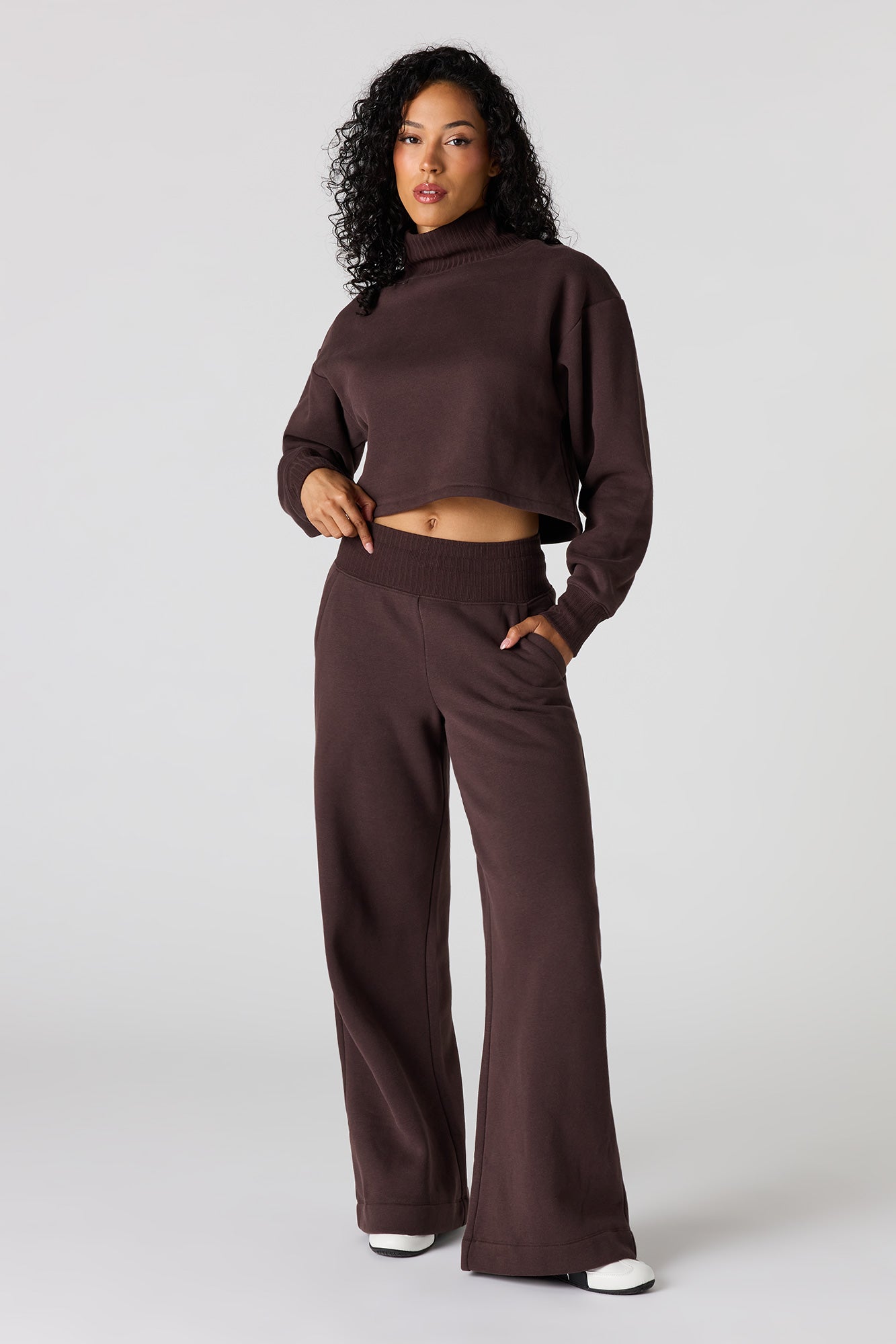 Premium Fleece Mock Neck Sweatshirt
