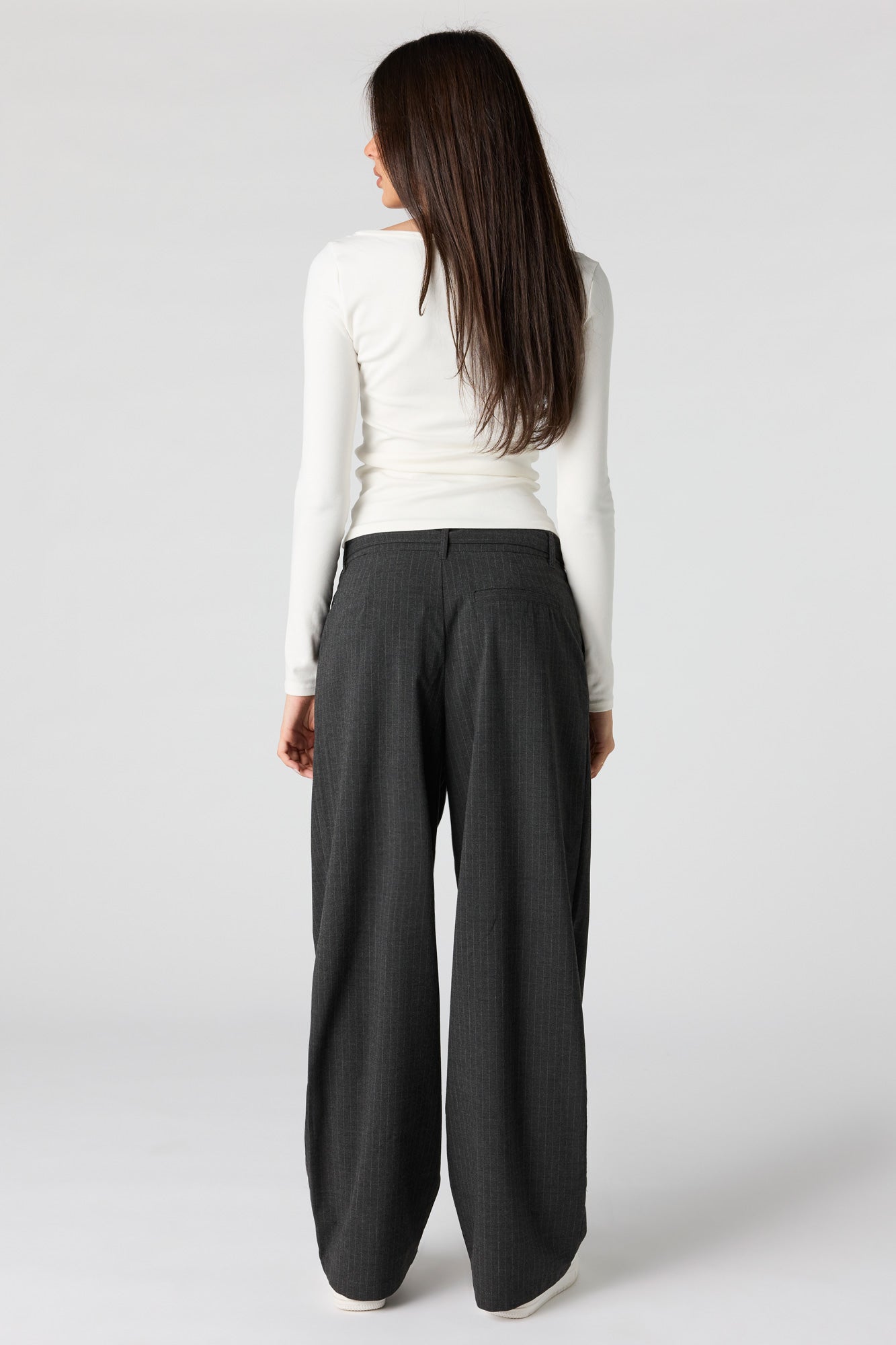 Belted Wide Leg Dress Pant