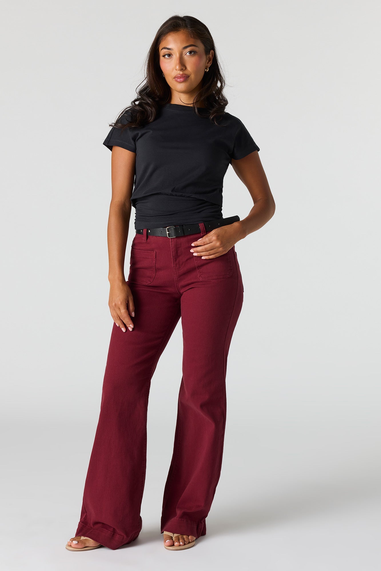 Belted Flare Pant