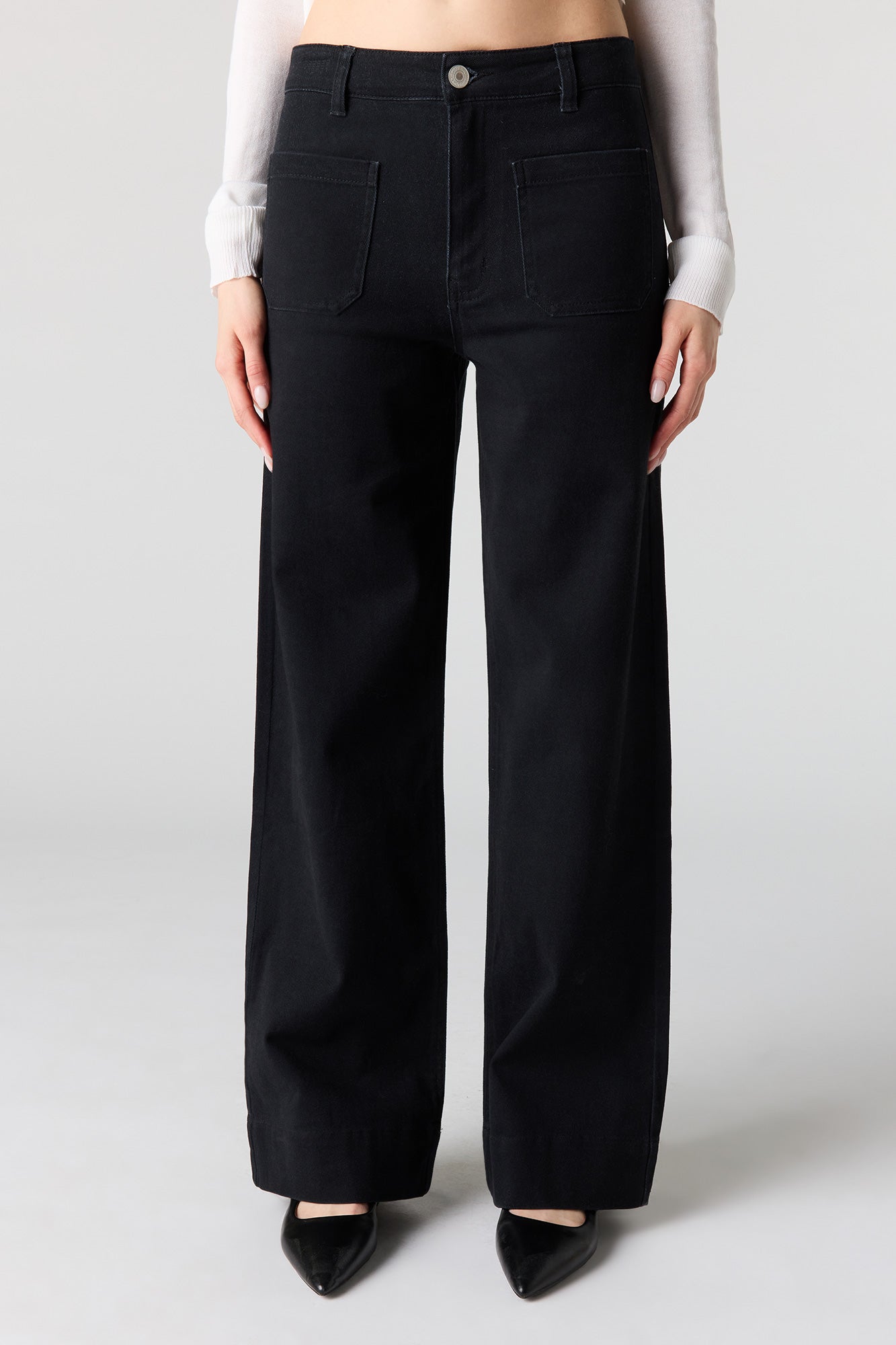Mid Rise Twill Pant