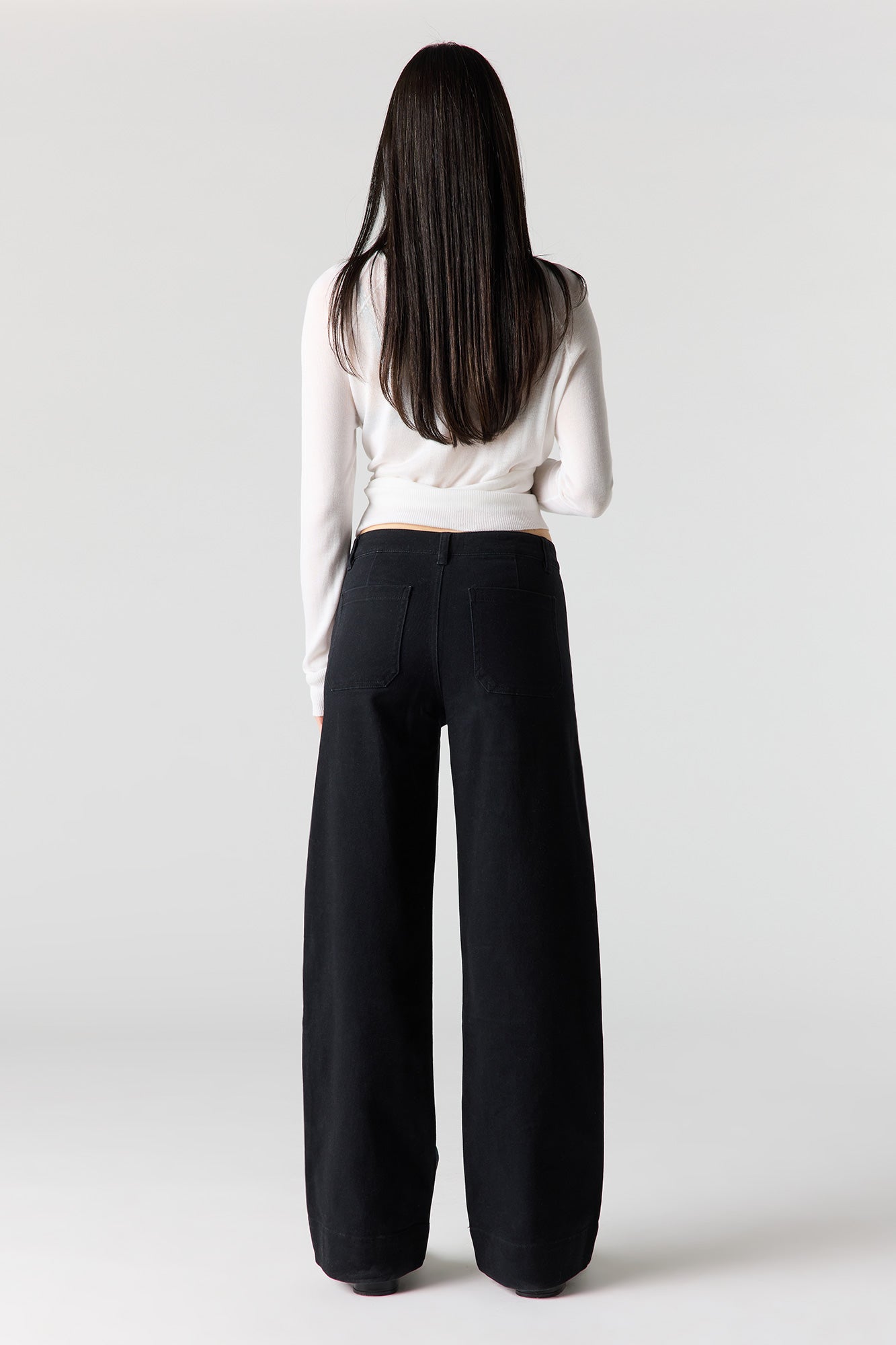Mid Rise Twill Pant