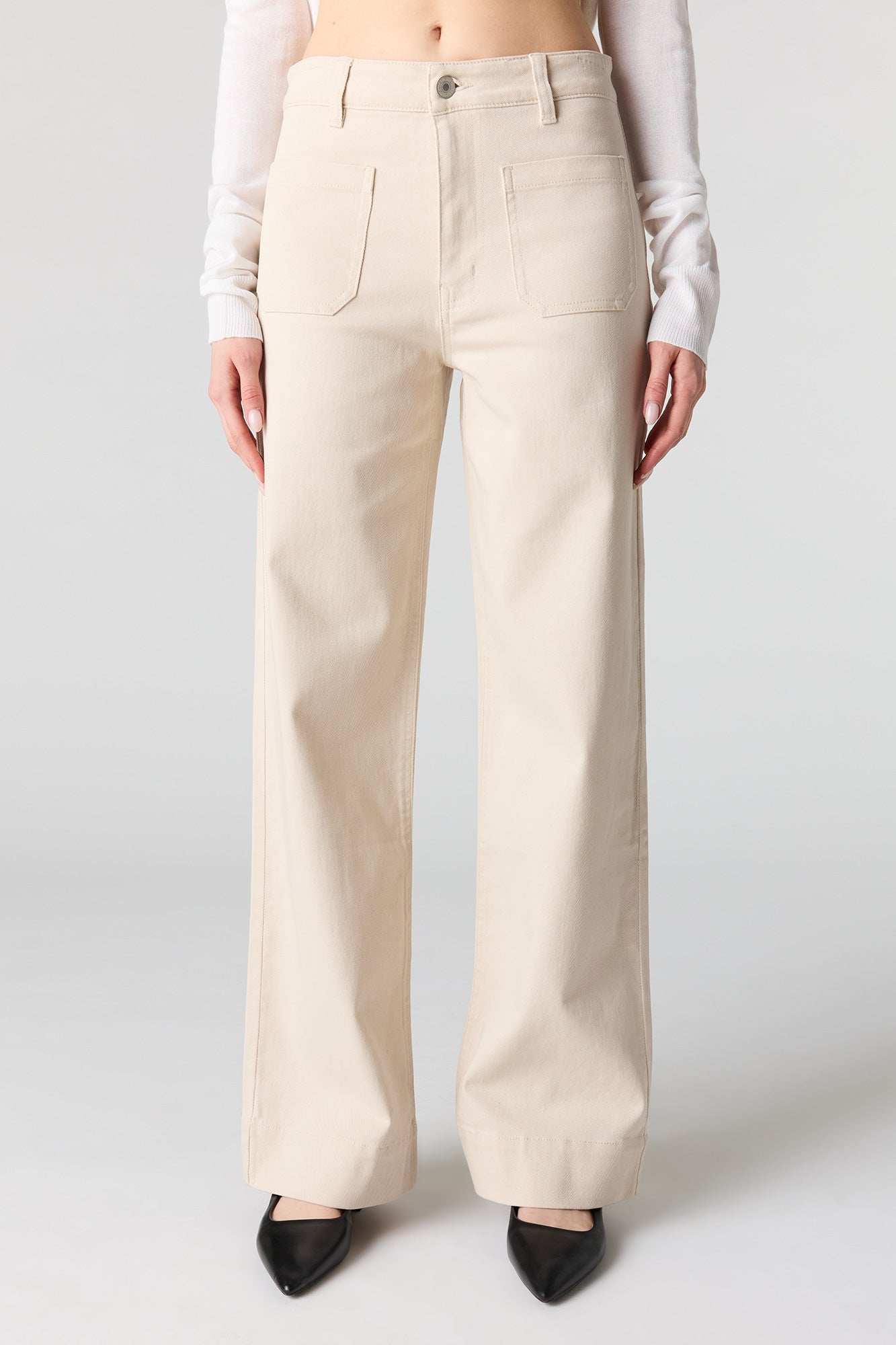 Mid Rise Twill Pant