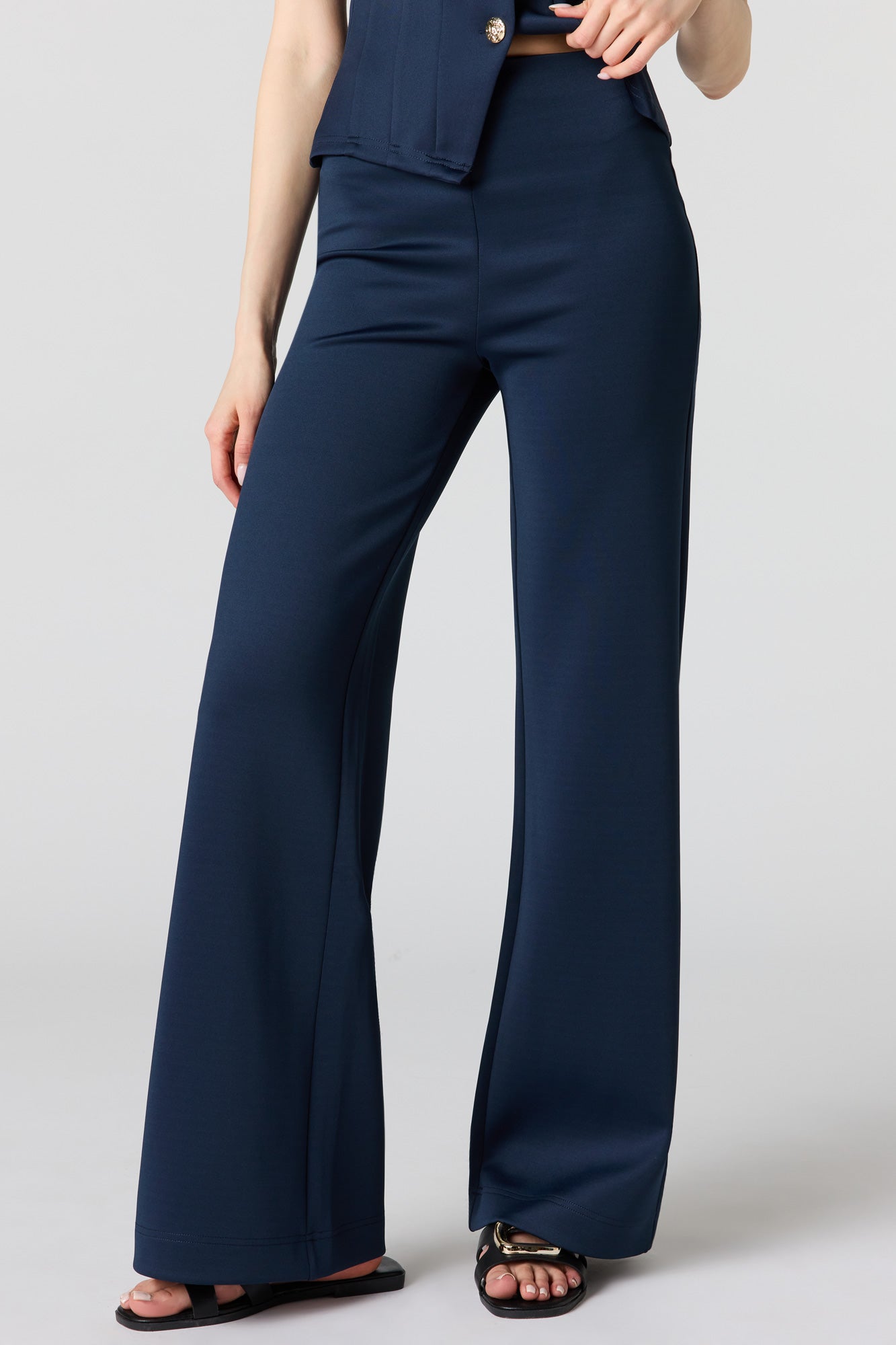 Scuba Wide Leg Dress Pant