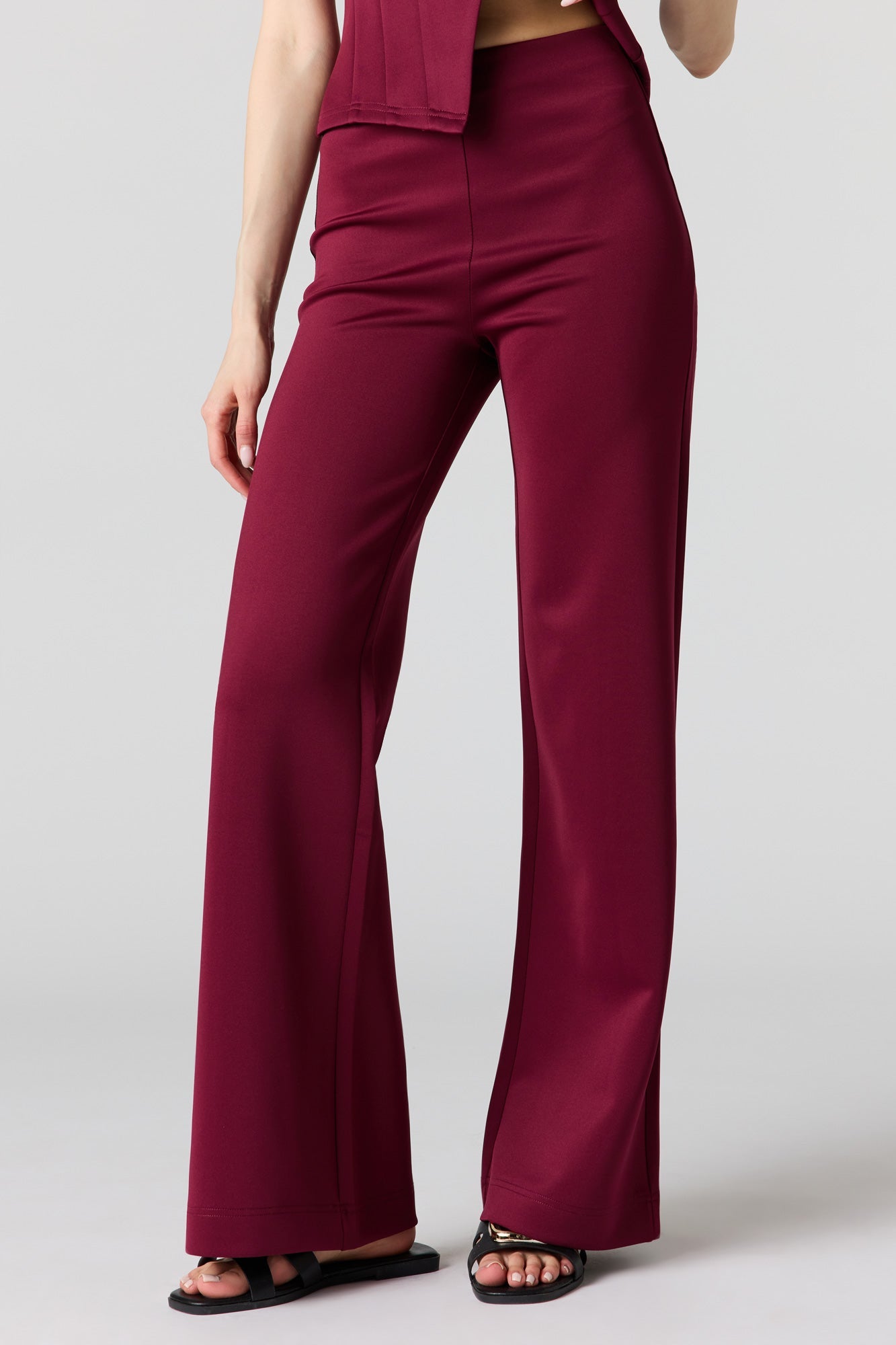 Scuba Wide Leg Dress Pant