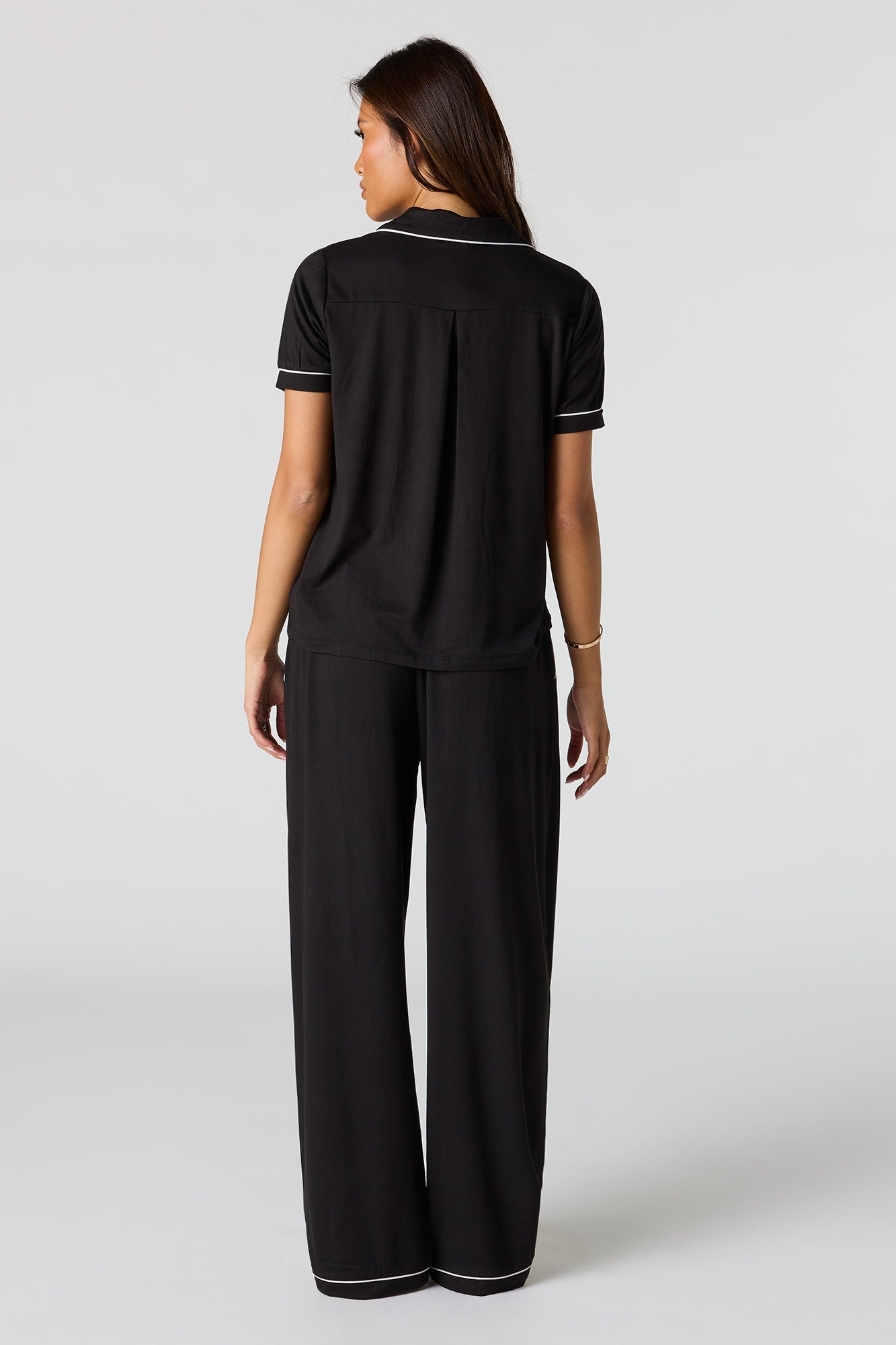 Soft Button-Up Top & Pant Pajama Set