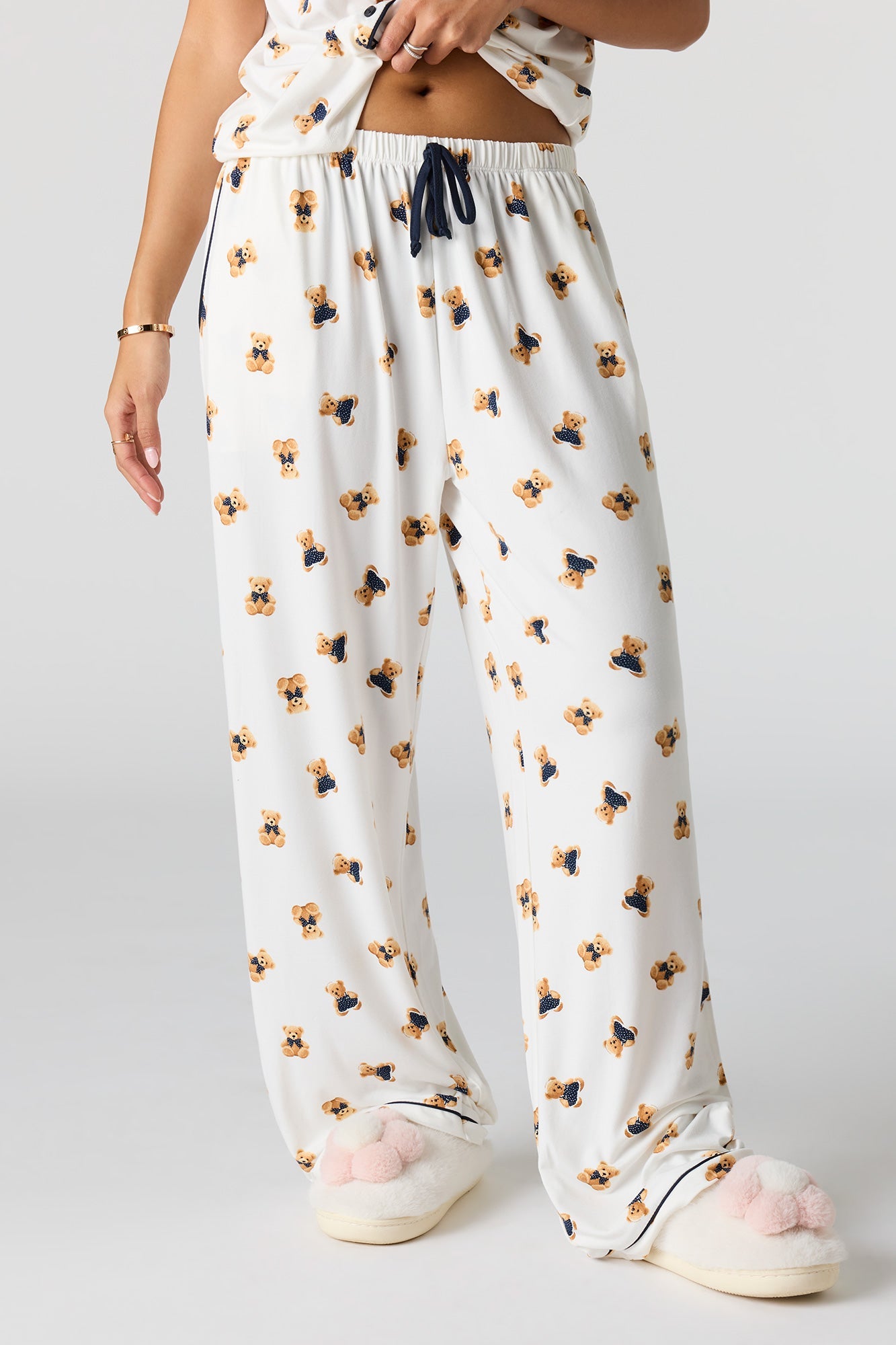 Soft Button-Up Top & Pant Pajama Set