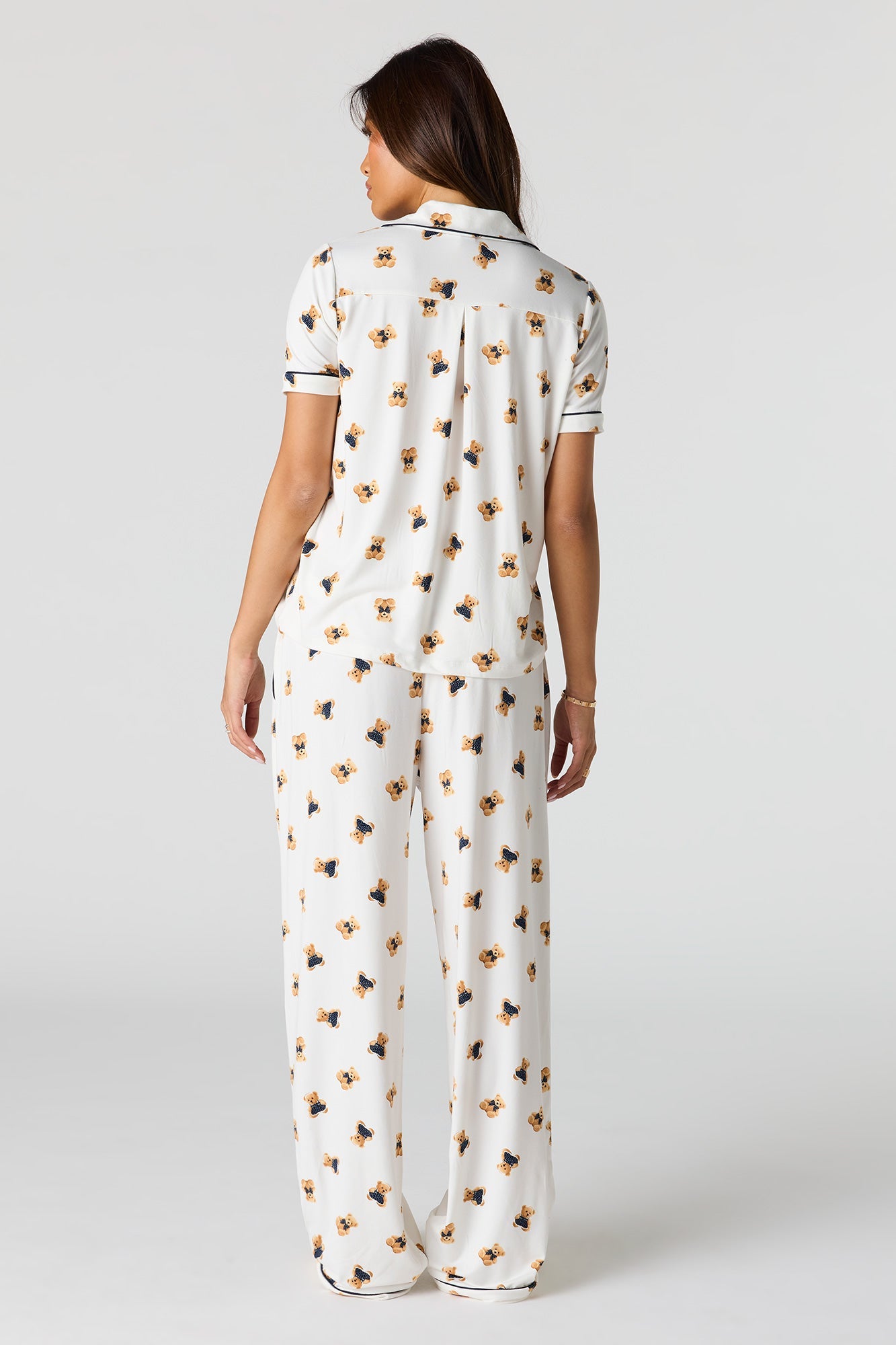 Soft Button-Up Top & Pant Pajama Set