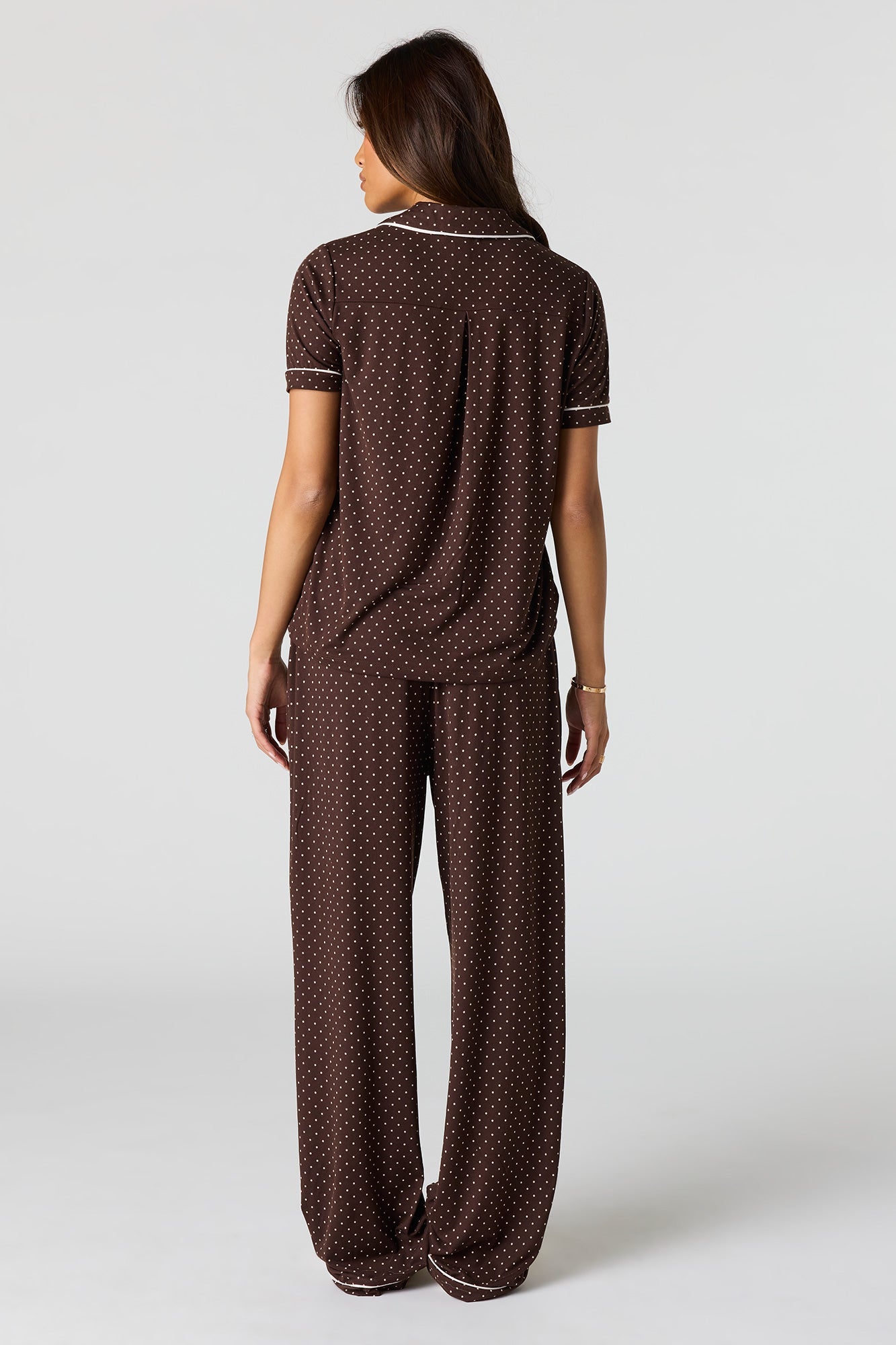 Soft Button-Up Top & Pant Pajama Set