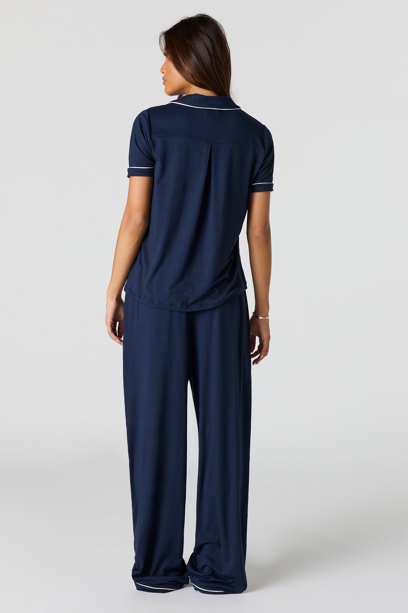 Soft Button-Up Top & Pant Pajama Set