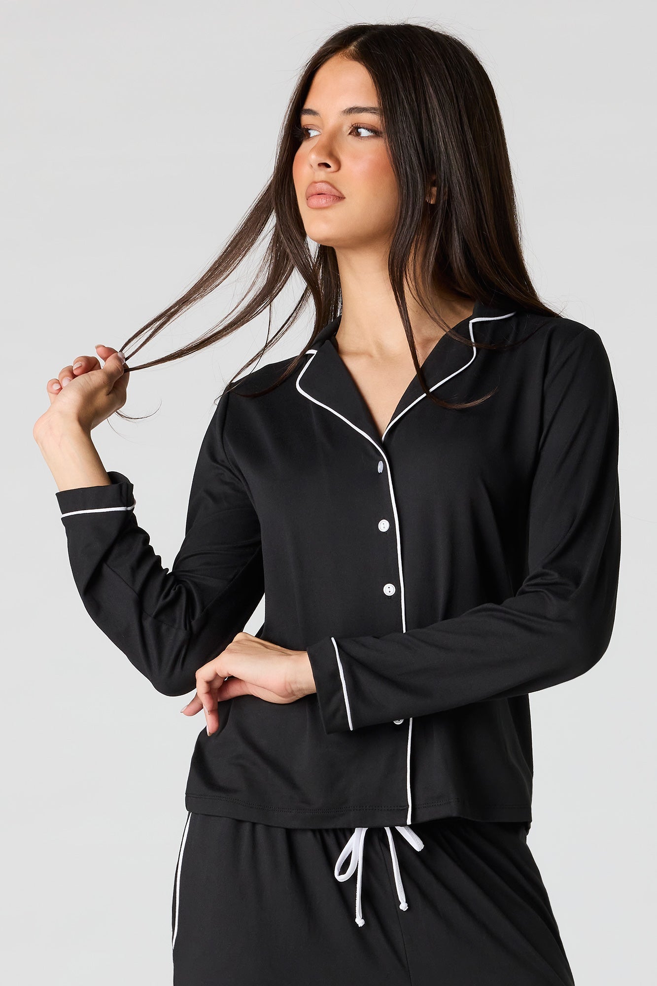 Button-Up Top & Pant Pajama Set