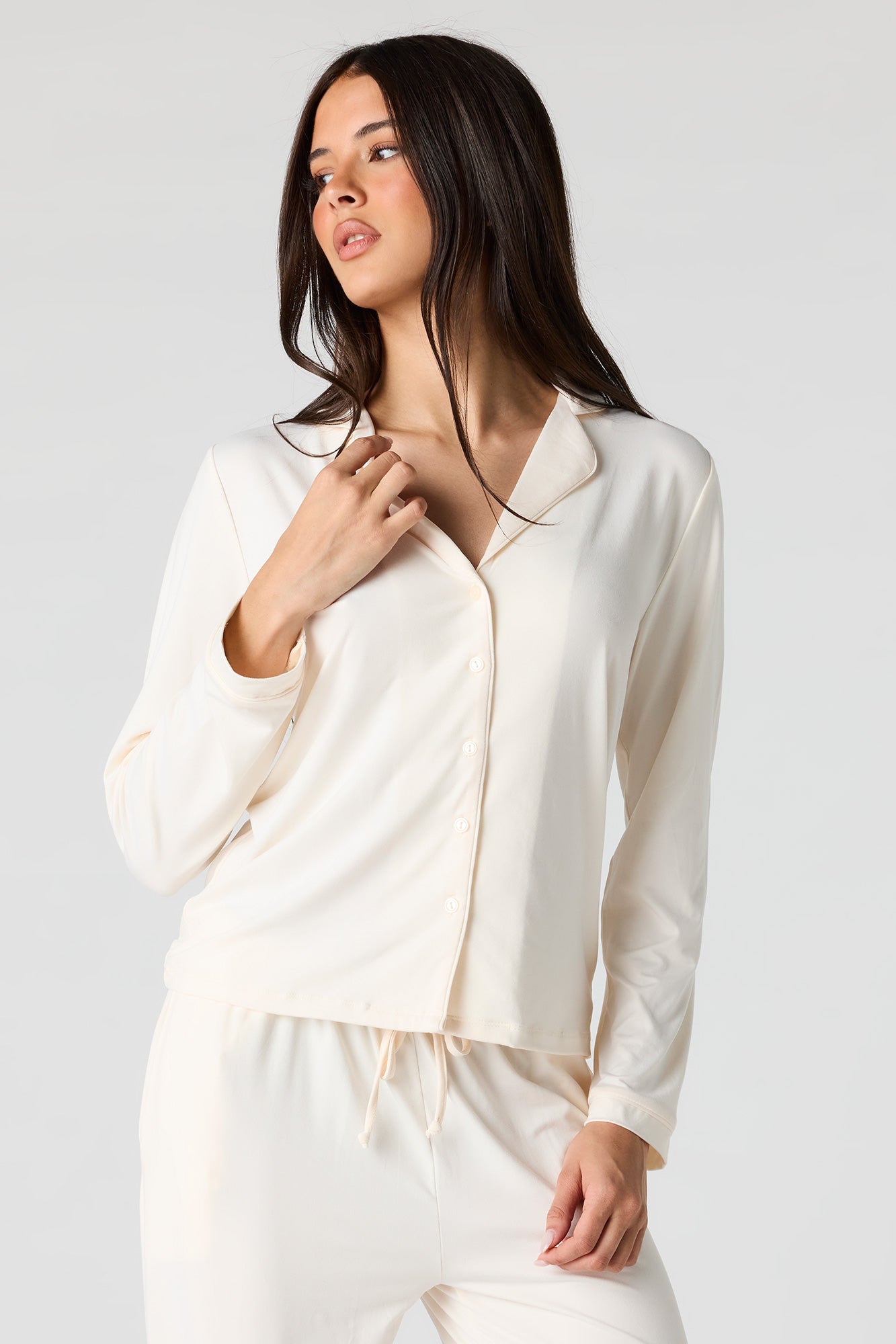 Button-Up Top & Pant Pajama Set