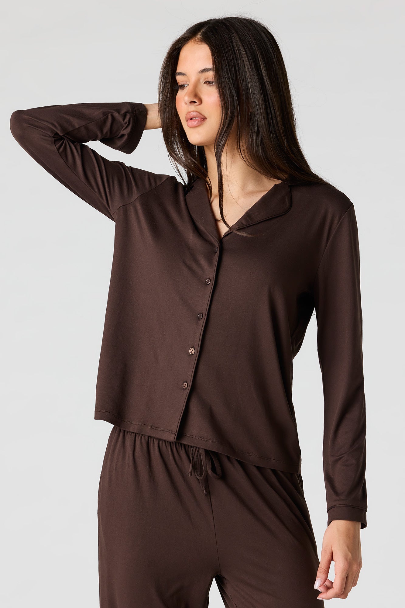 Button-Up Top & Pant Pajama Set