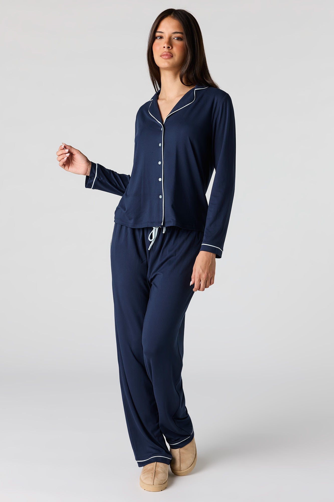 Button-Up Top & Pant Pajama Set